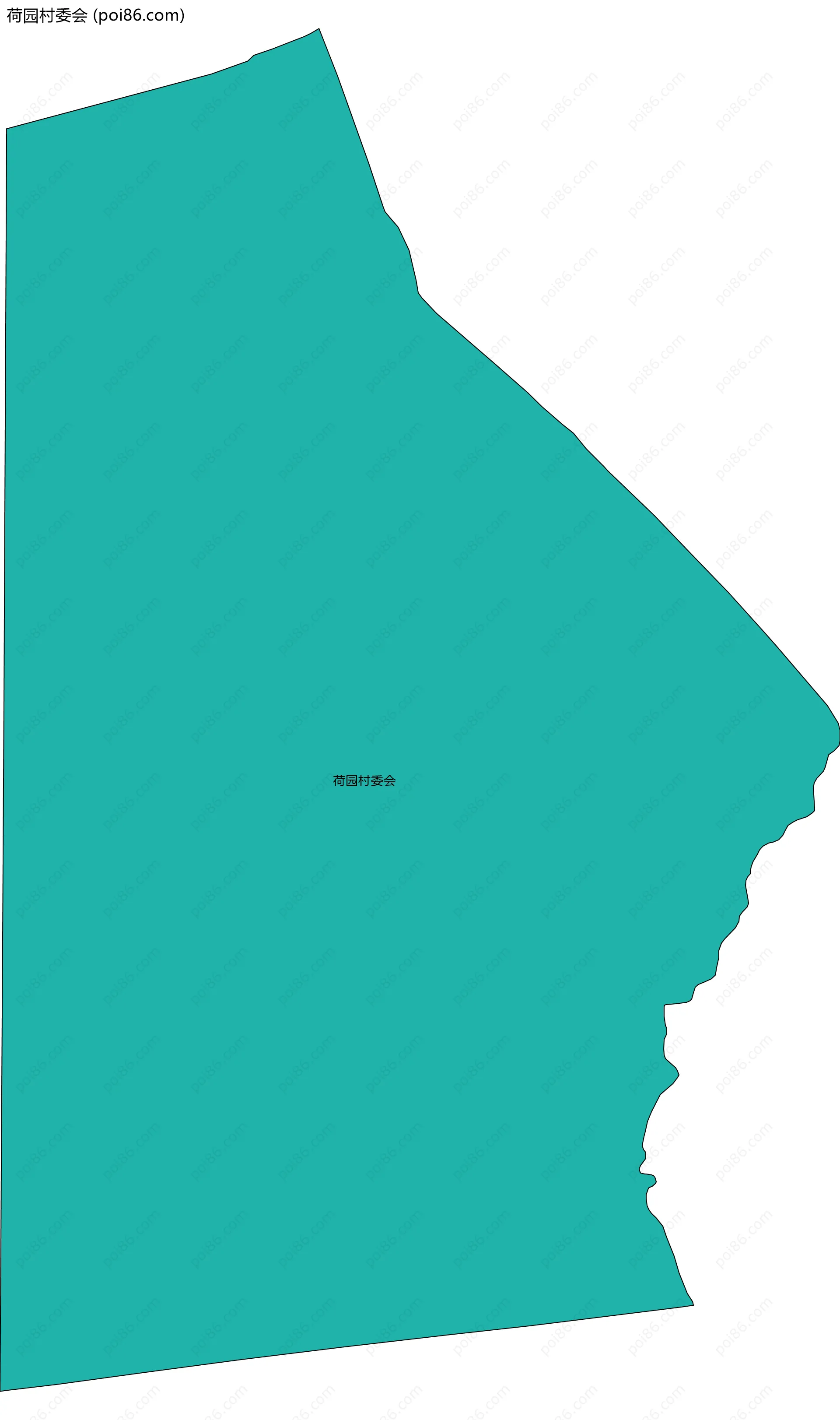 荷园村委会边界地图