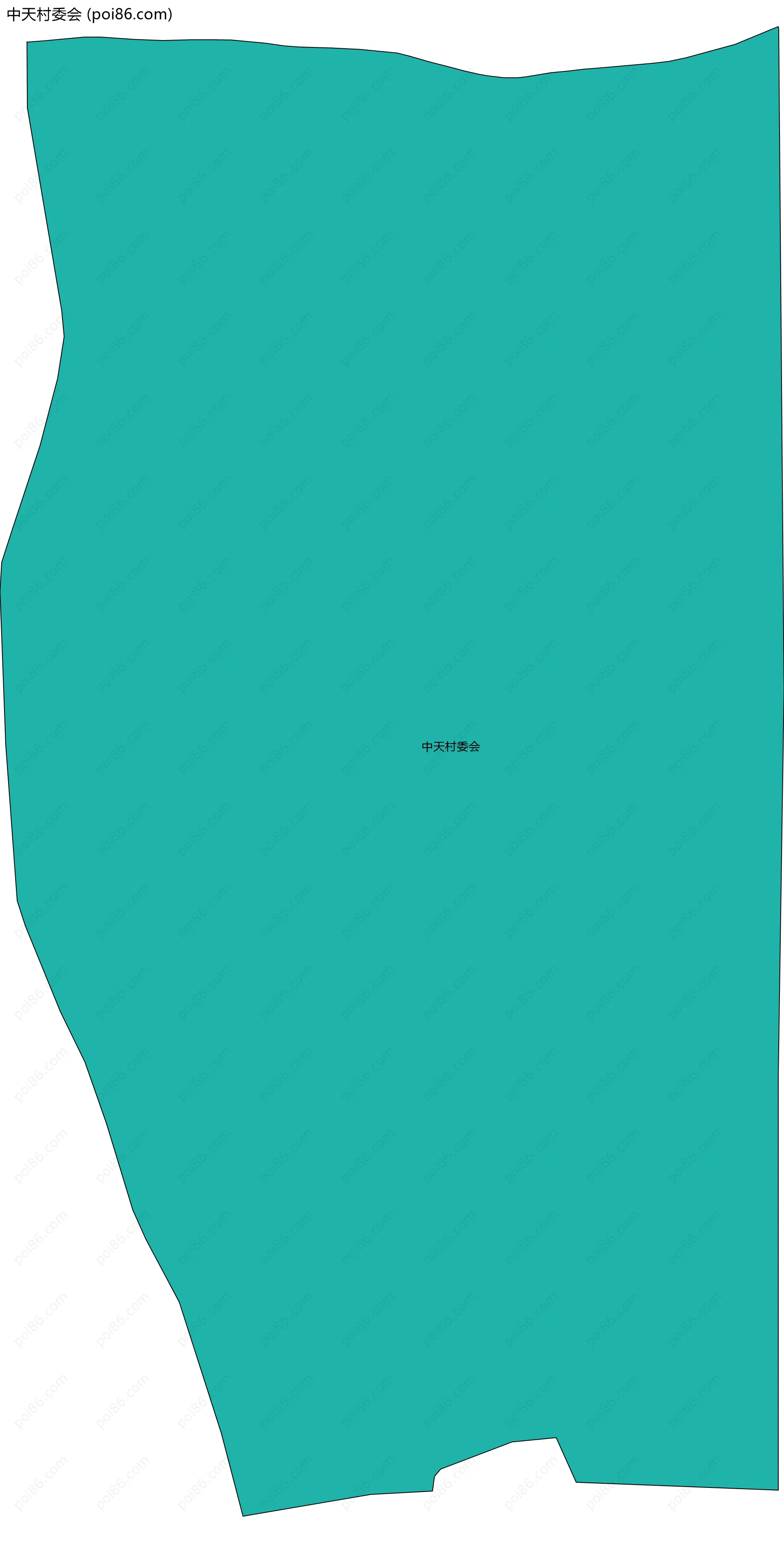 中天村委会边界地图