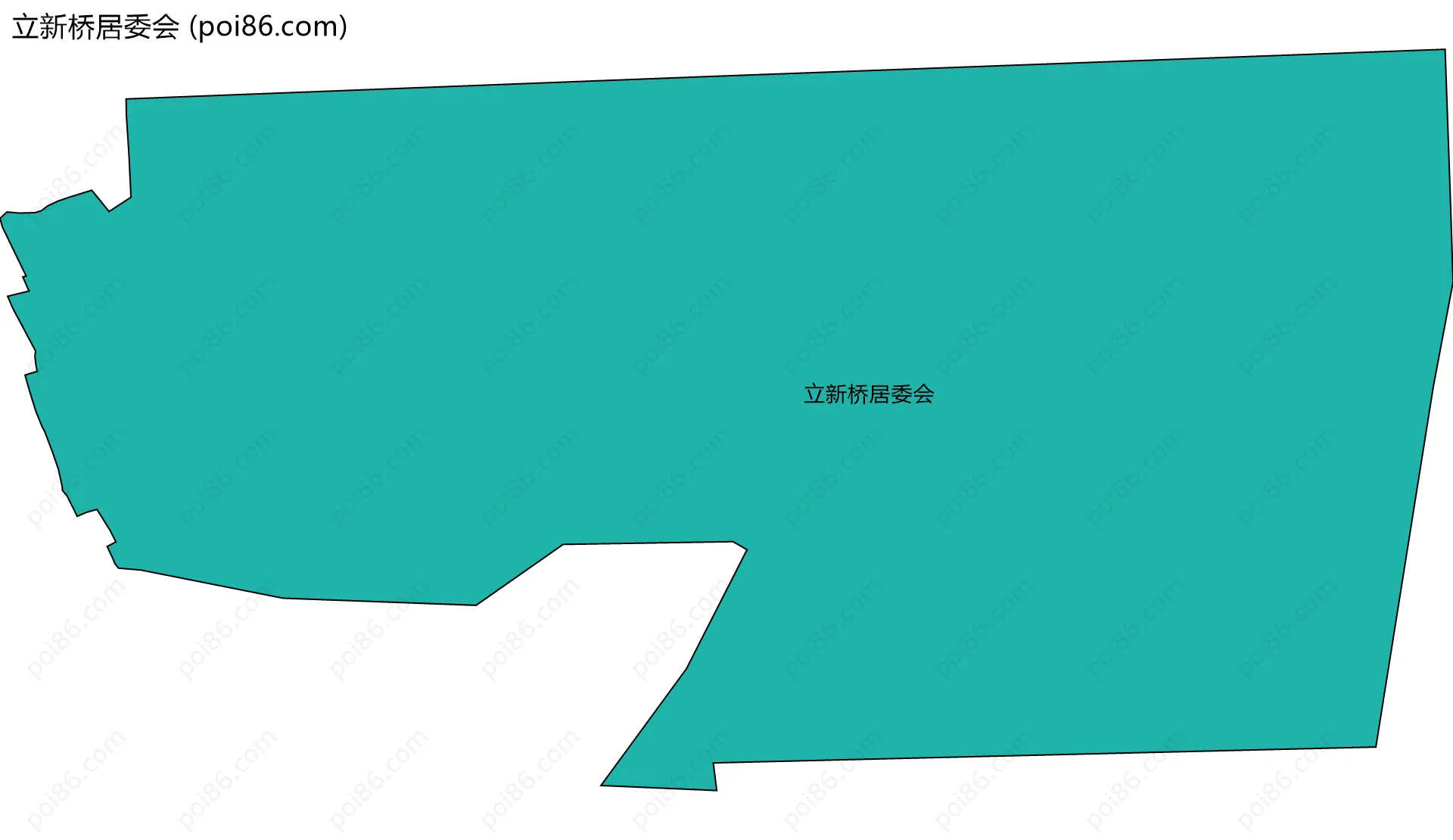 立新桥居委会边界地图