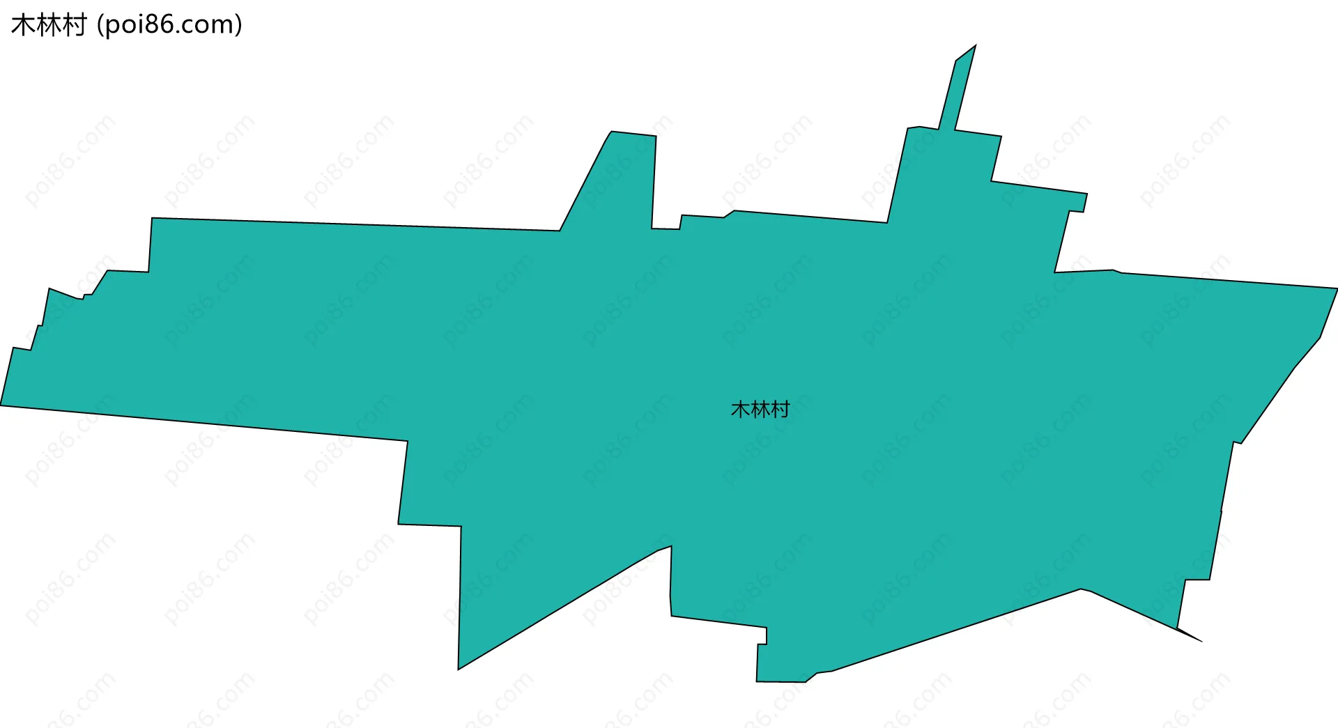 木林村边界地图
