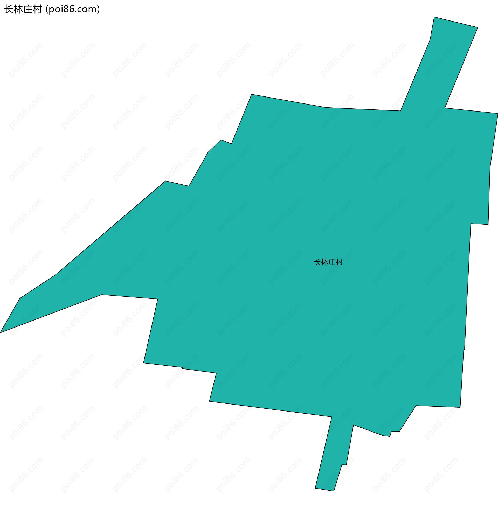 长林庄村边界地图