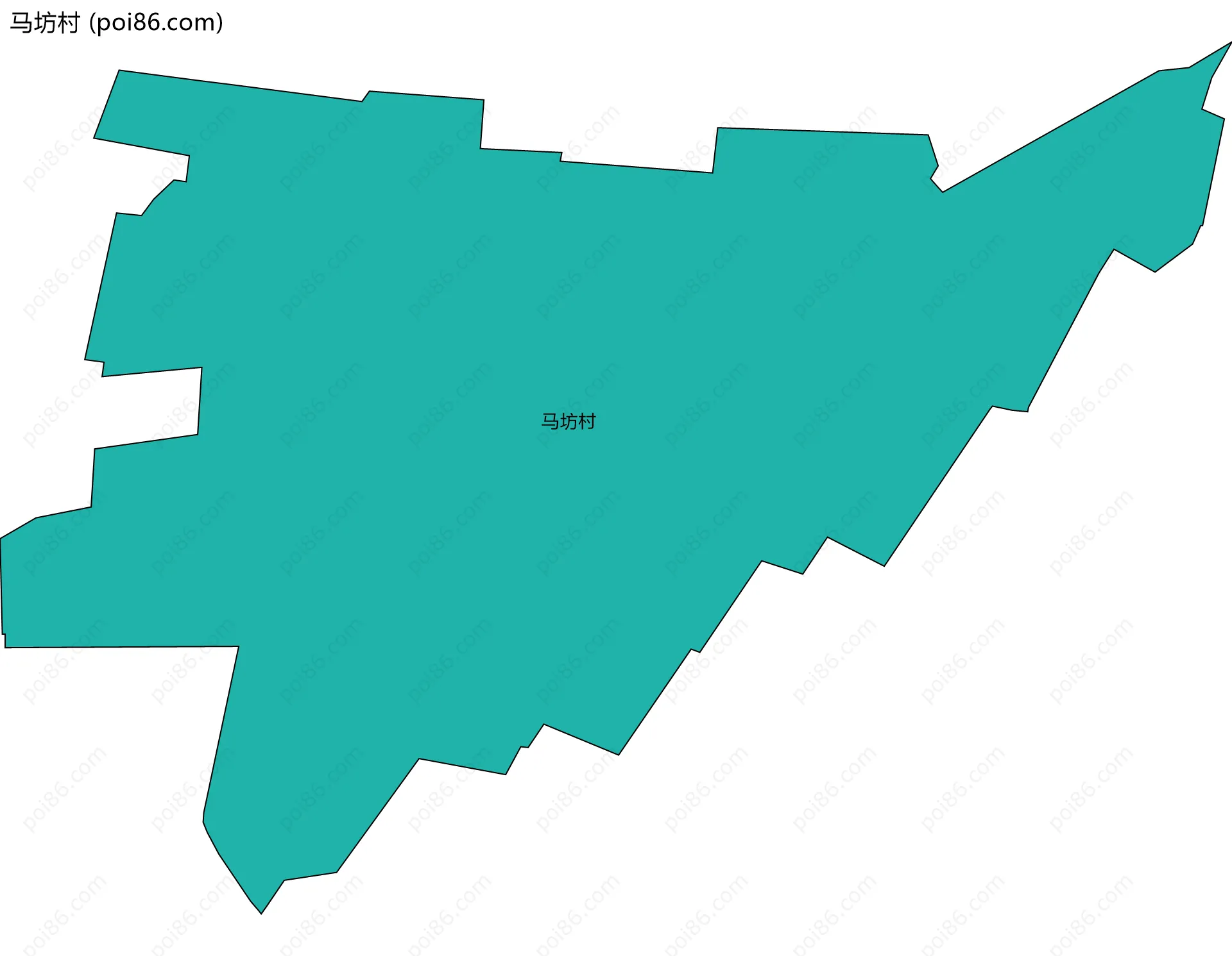 马坊村边界地图