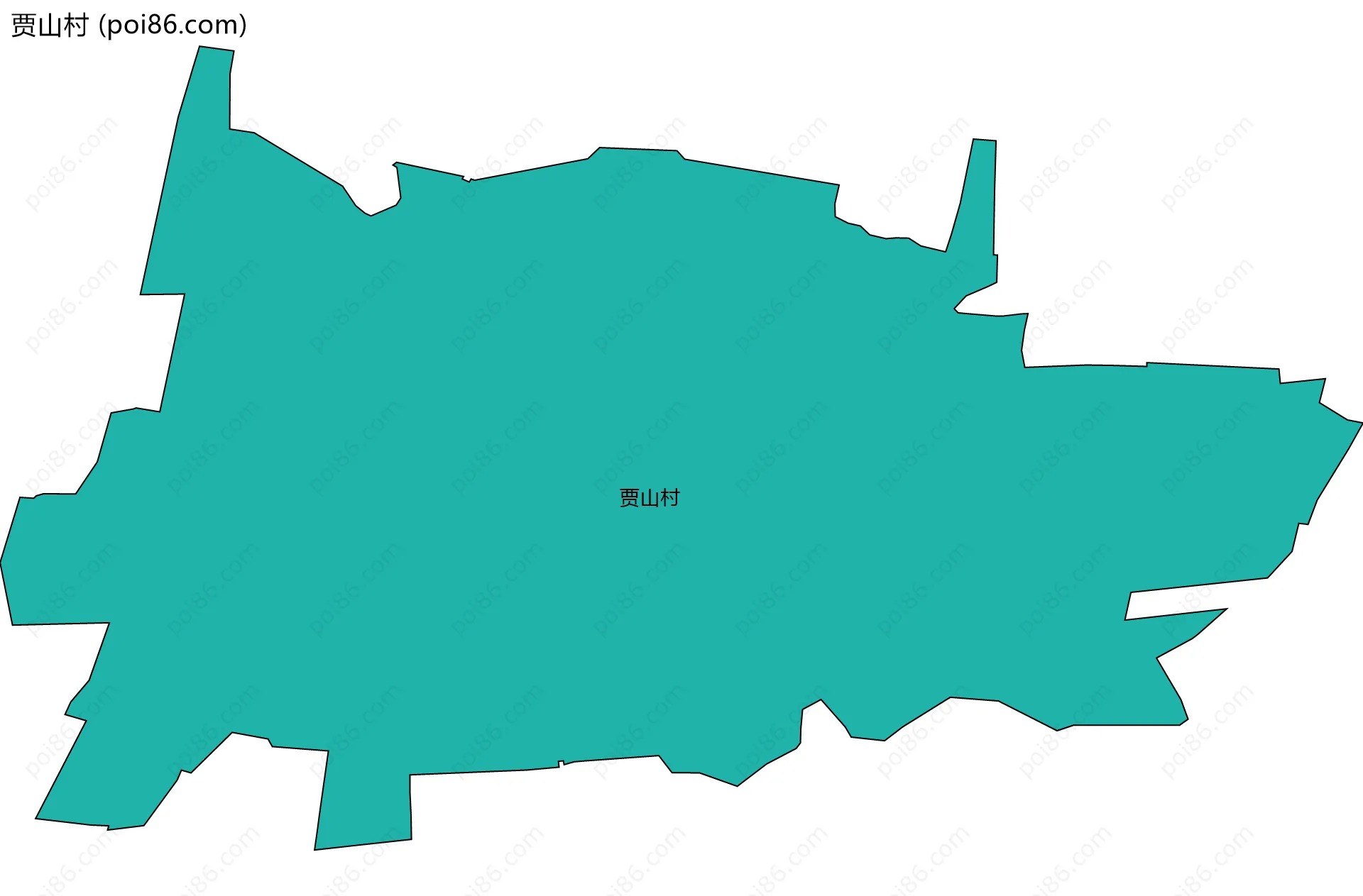 贾山村边界地图