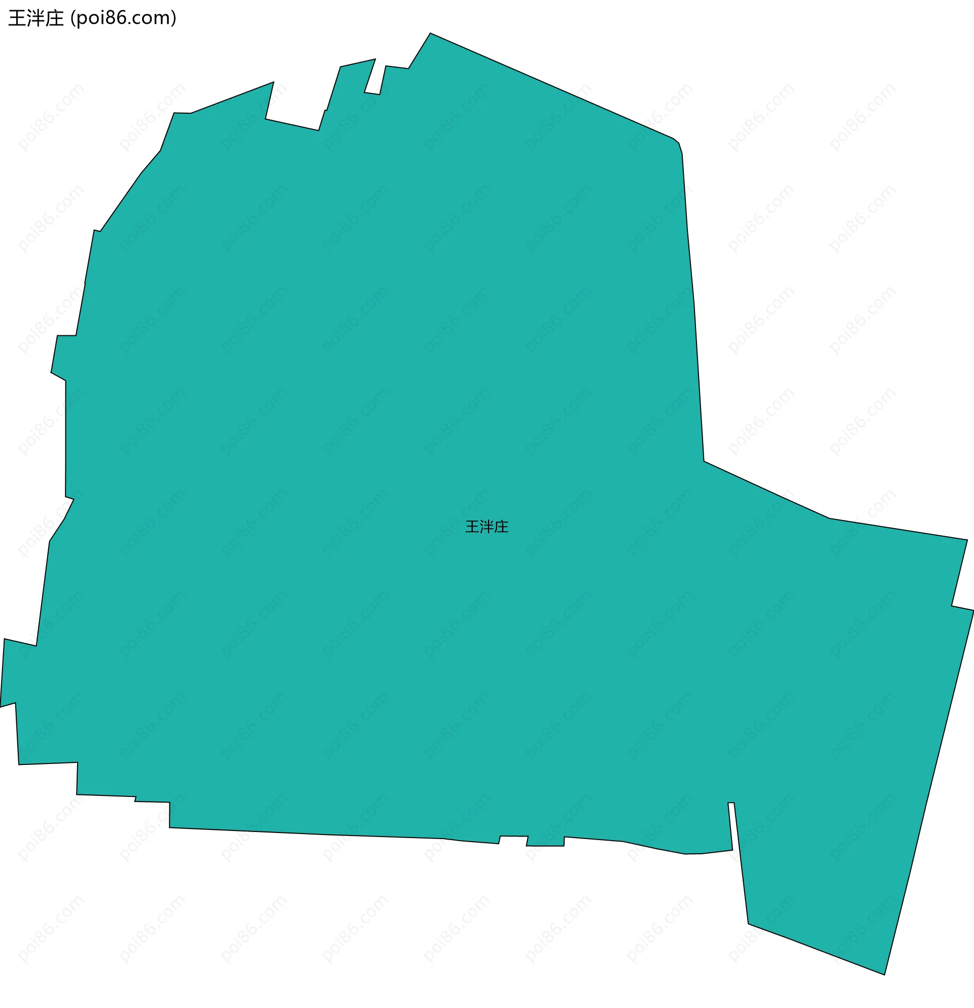 王泮庄边界地图