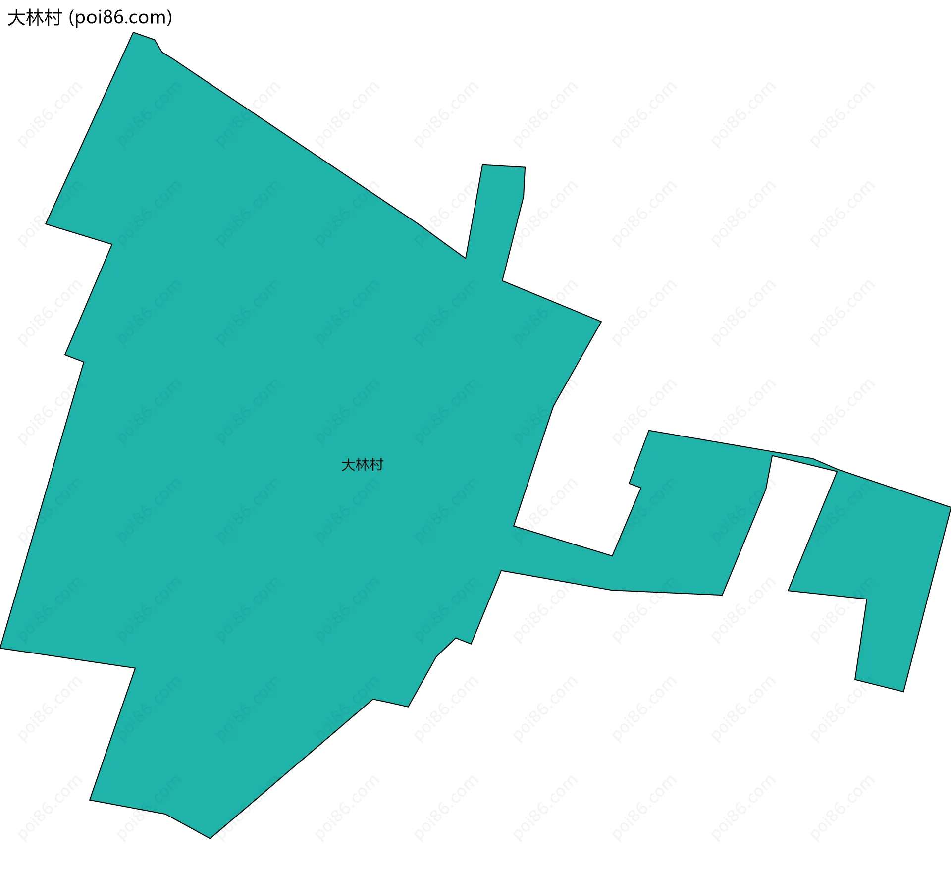 大林村边界地图