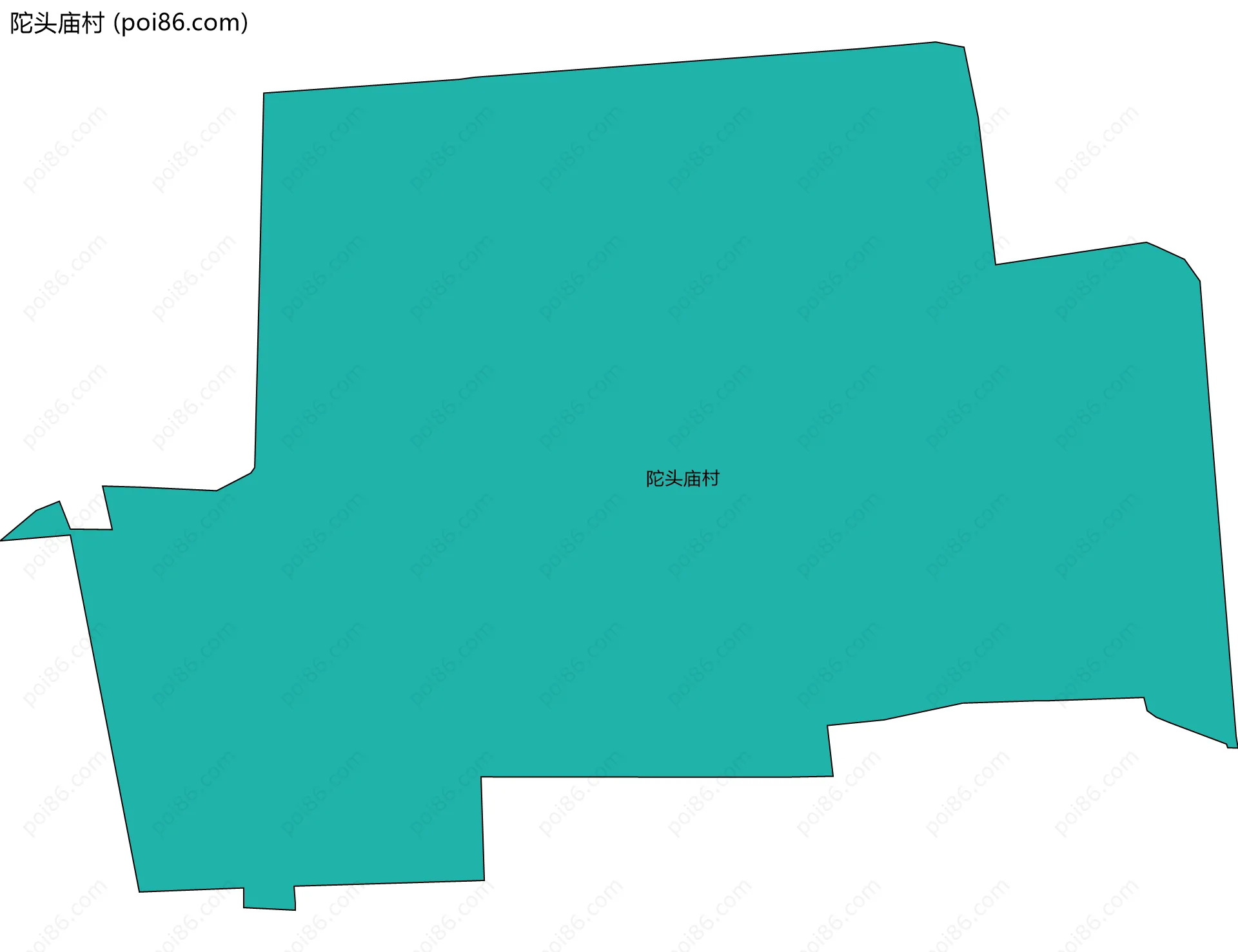陀头庙村边界地图