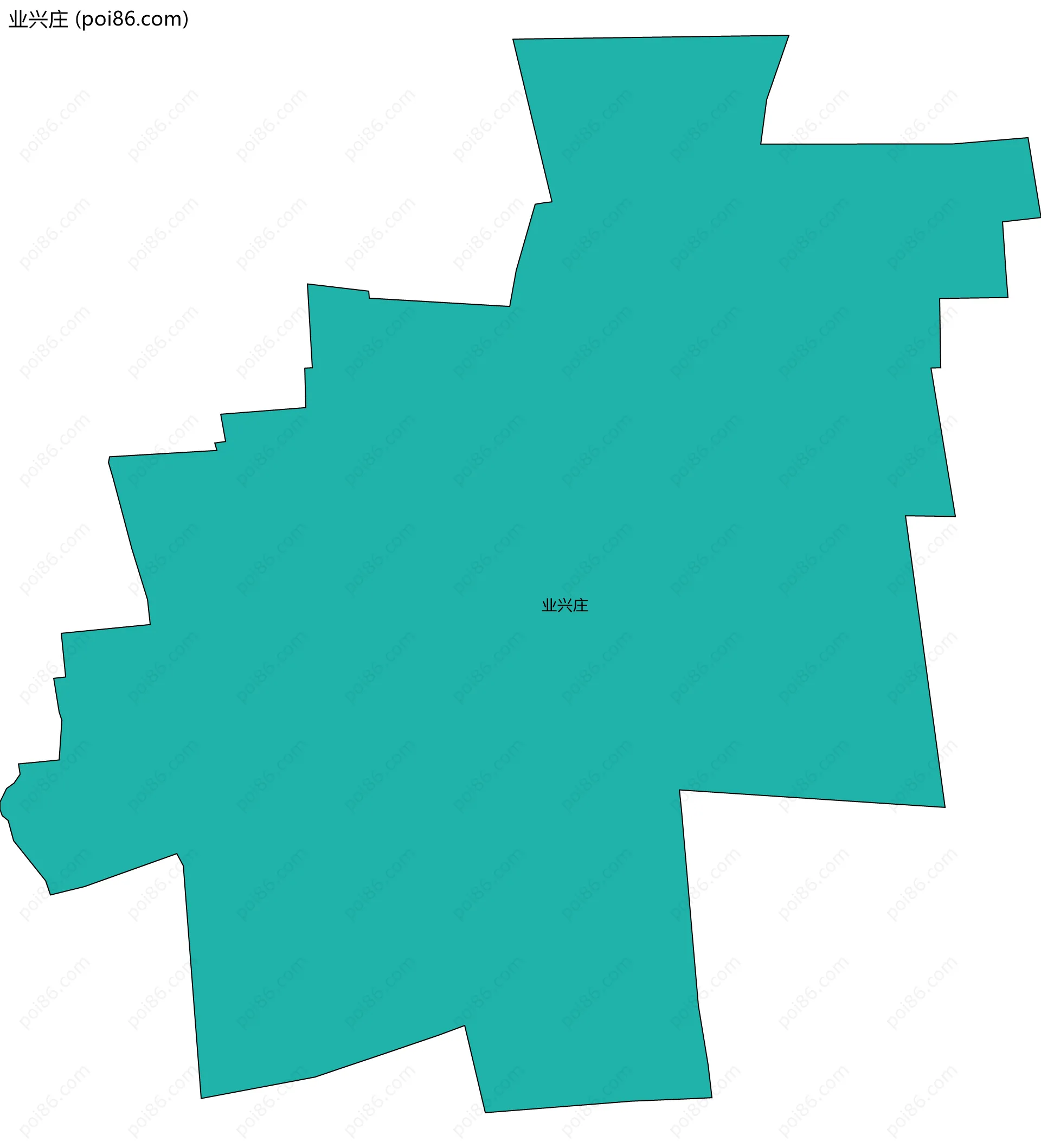 业兴庄边界地图