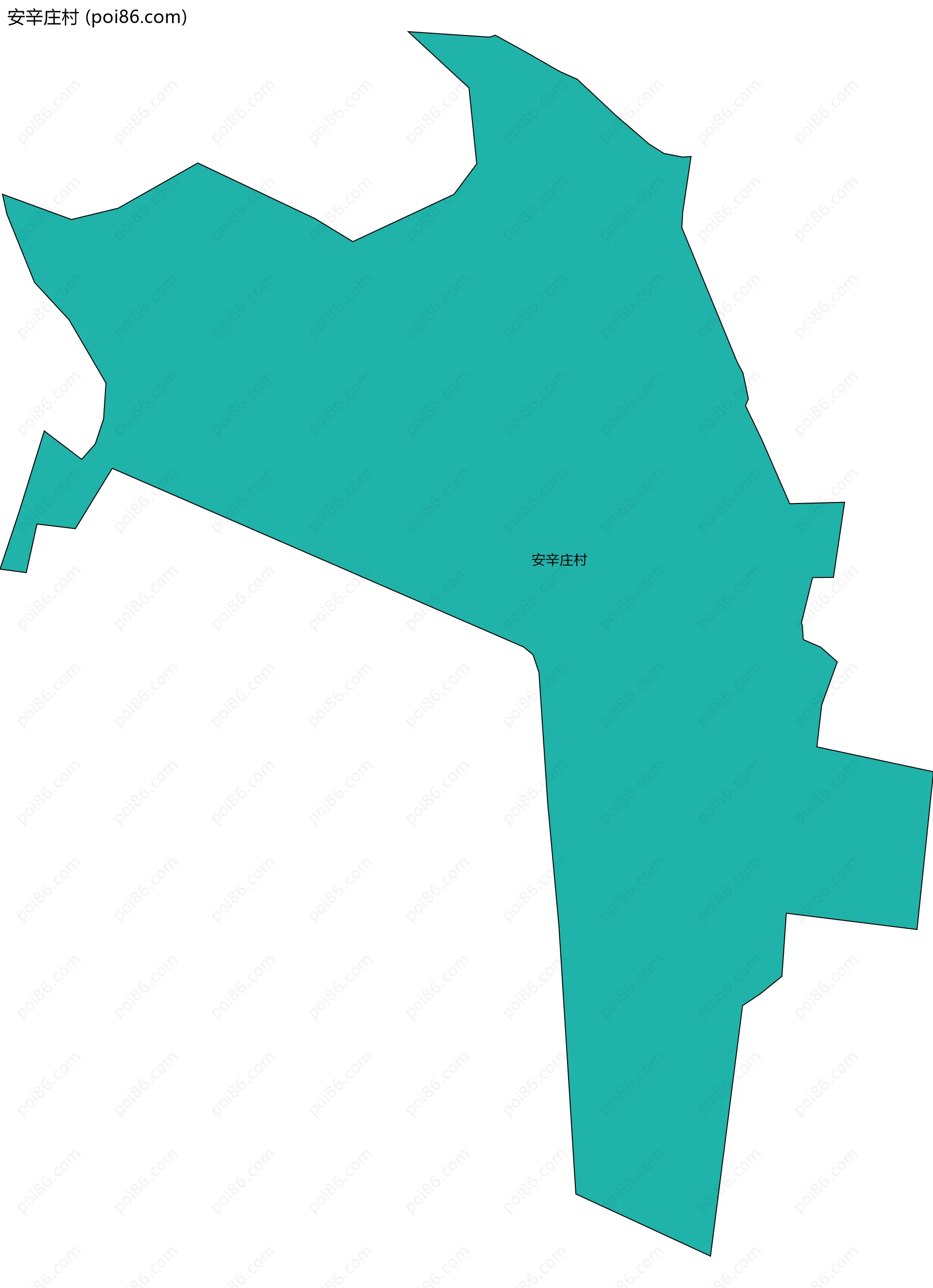安辛庄村边界地图