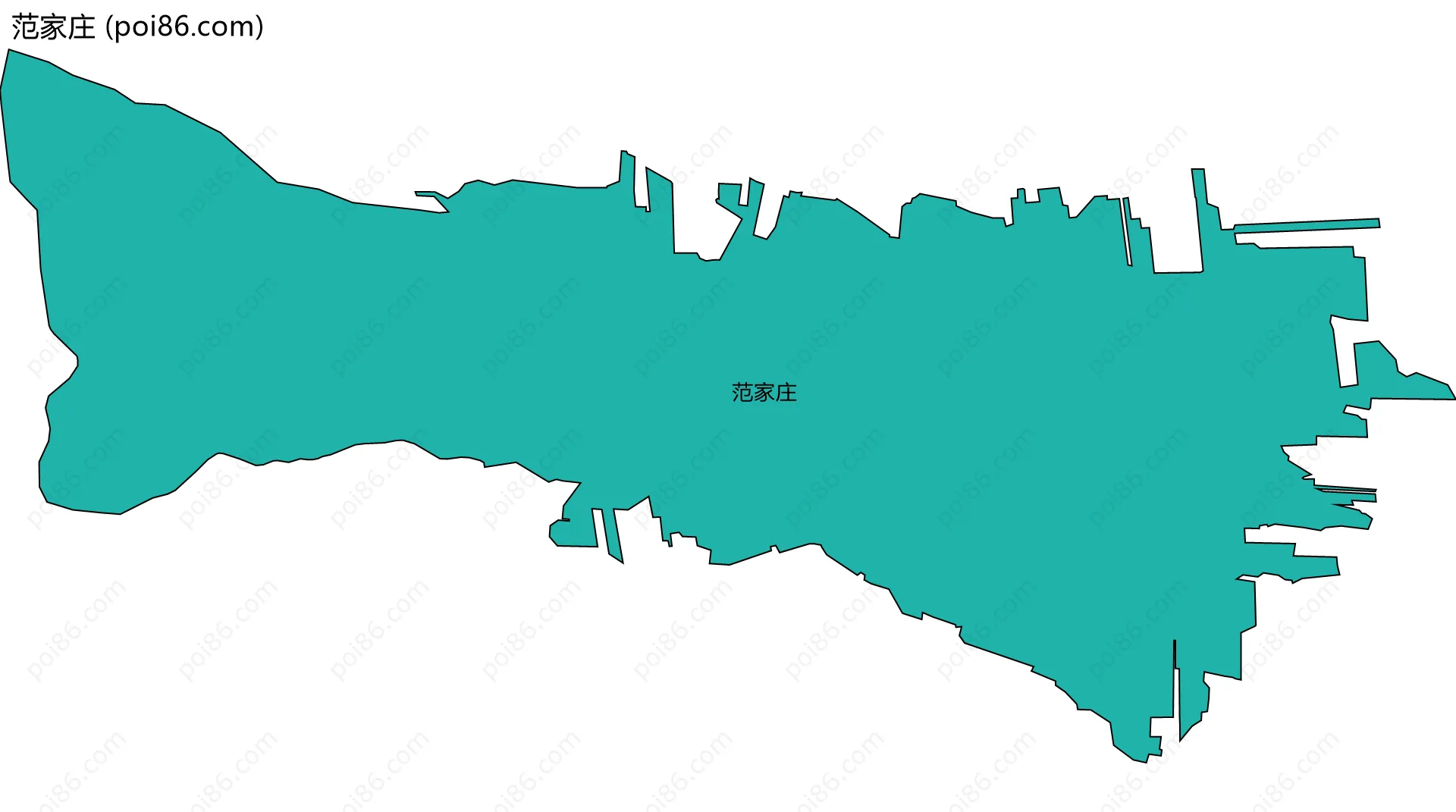 范家庄边界地图