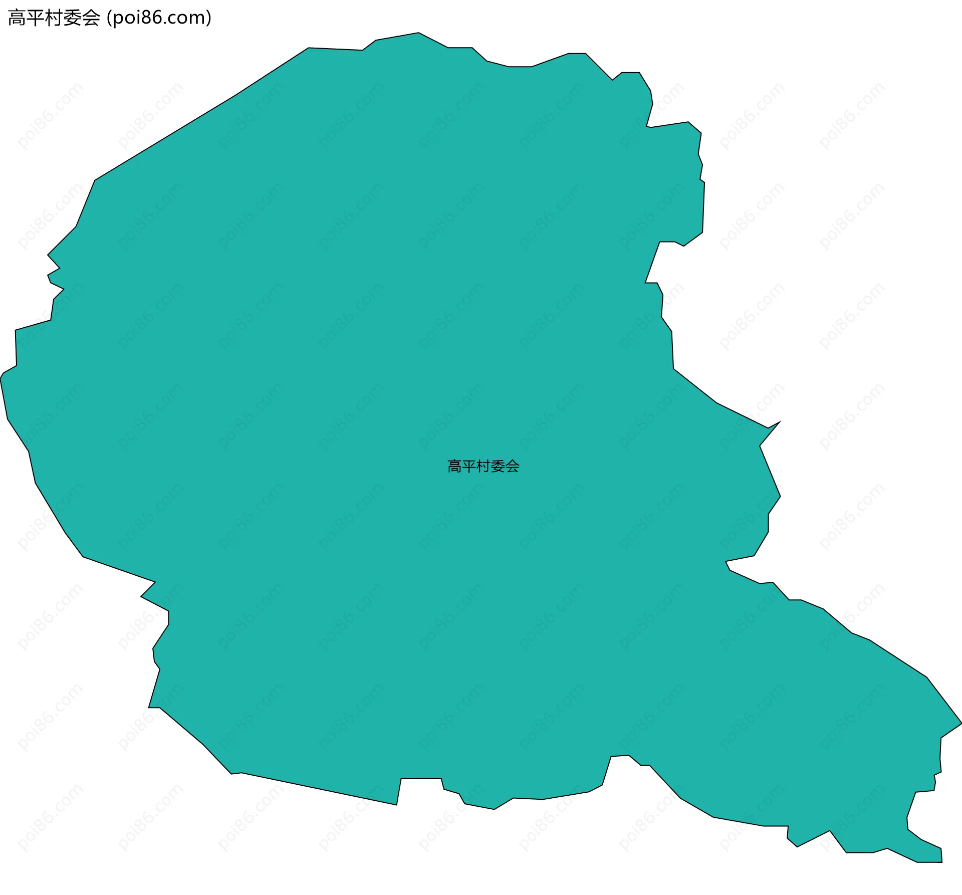 高平村委会边界地图