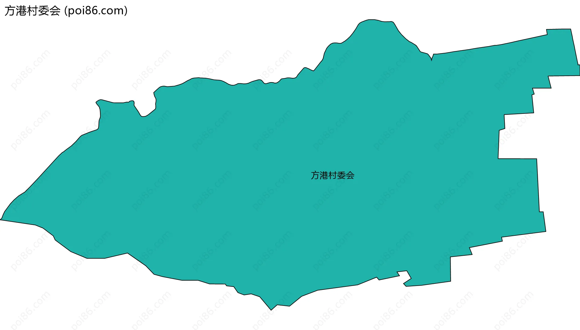 方港村委会边界地图