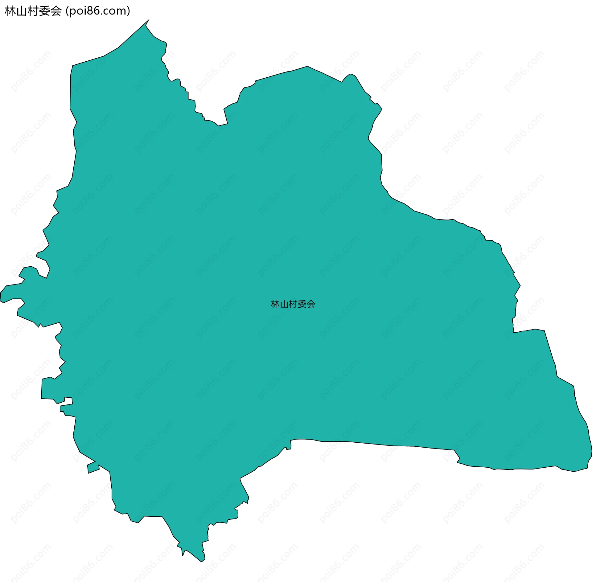林山村委会边界地图