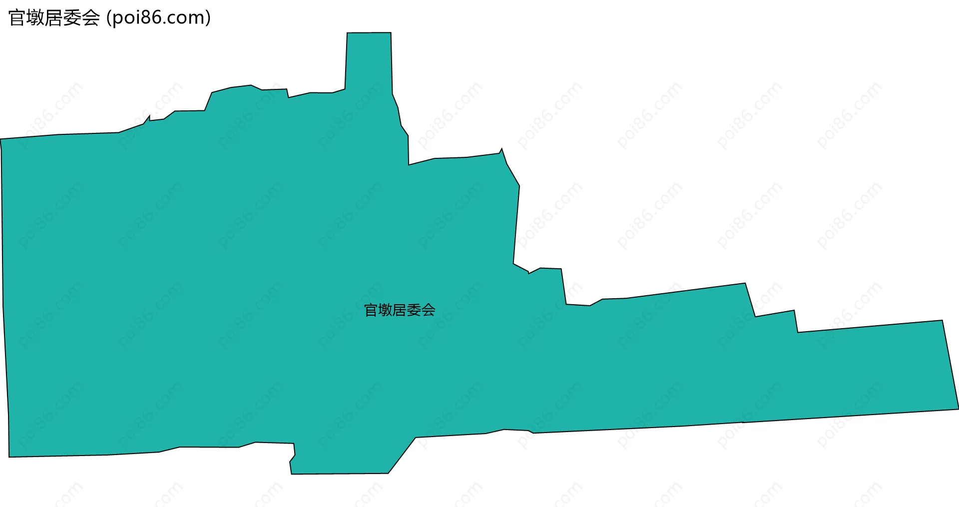 官墩居委会边界地图