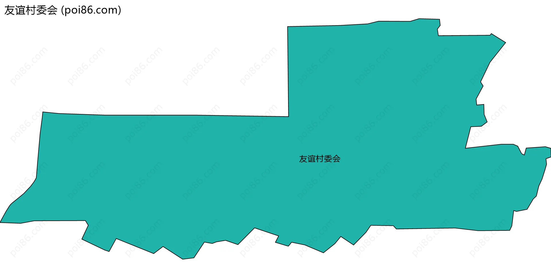 友谊村委会边界地图