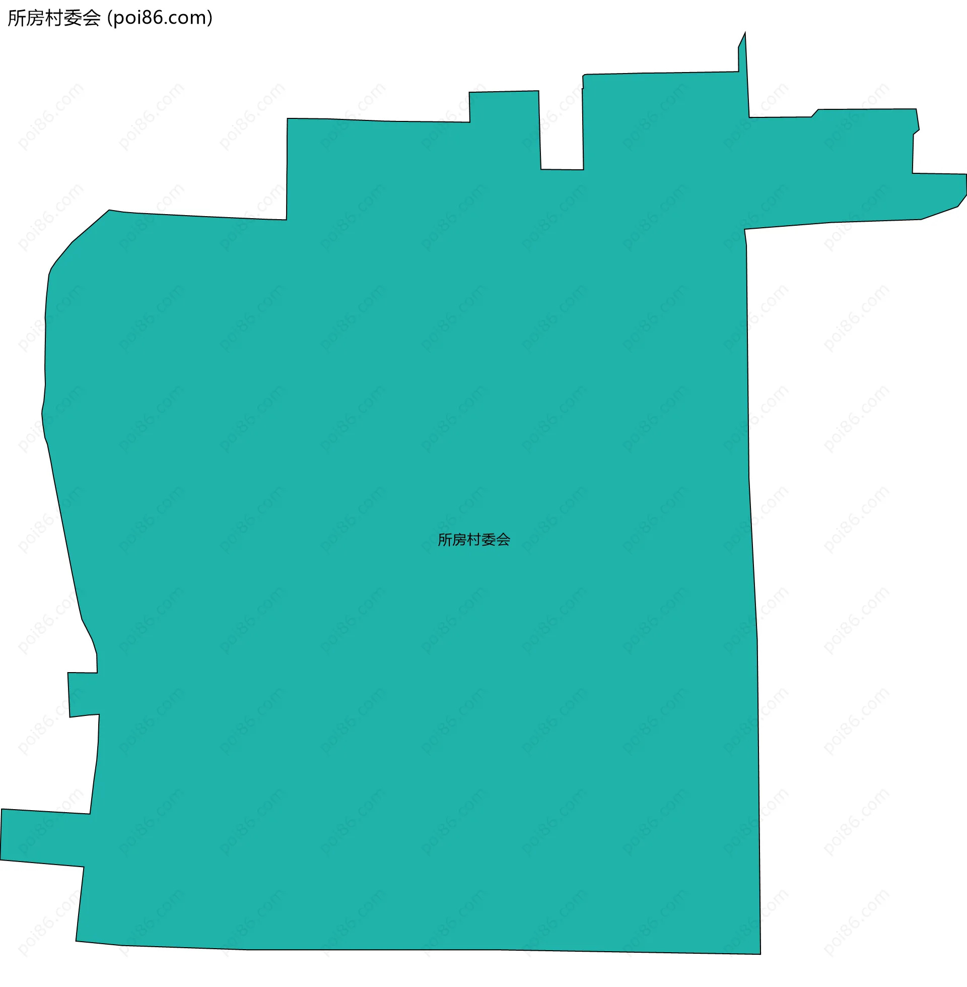 所房村委会边界地图