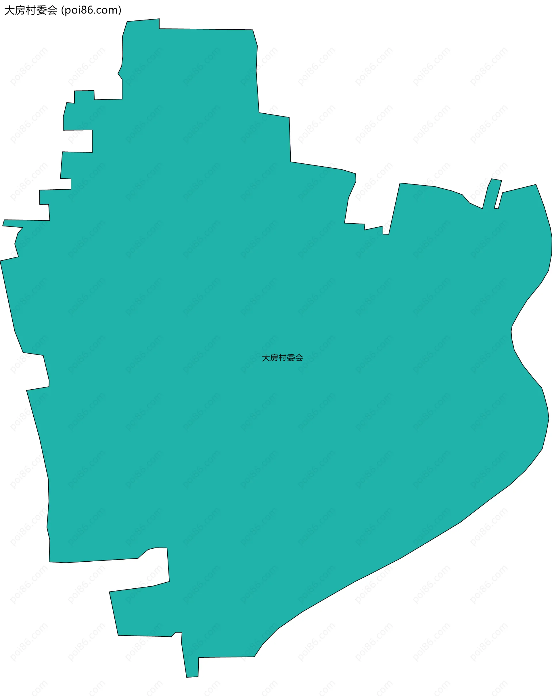 大房村委会边界地图