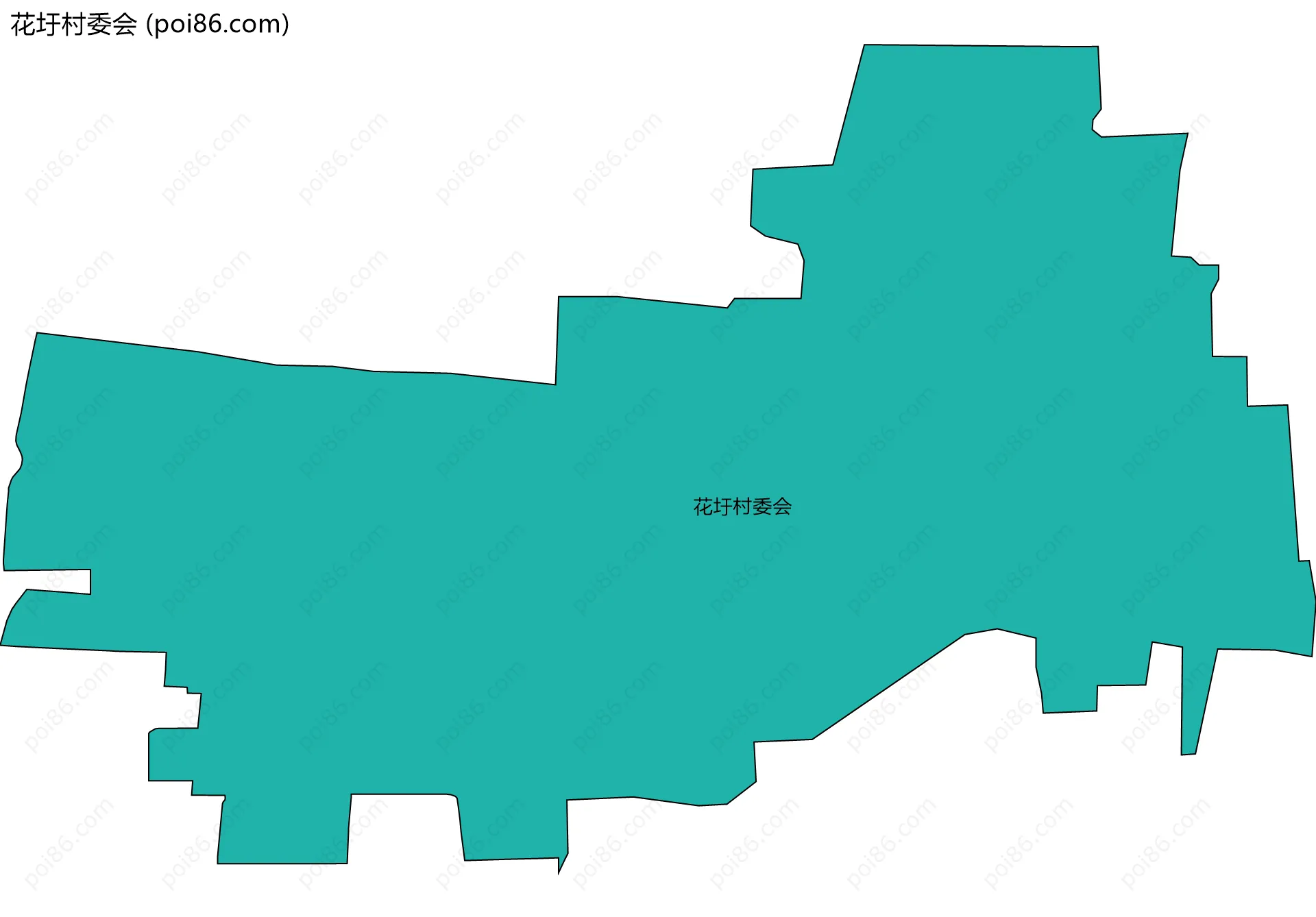 花圩村委会边界地图