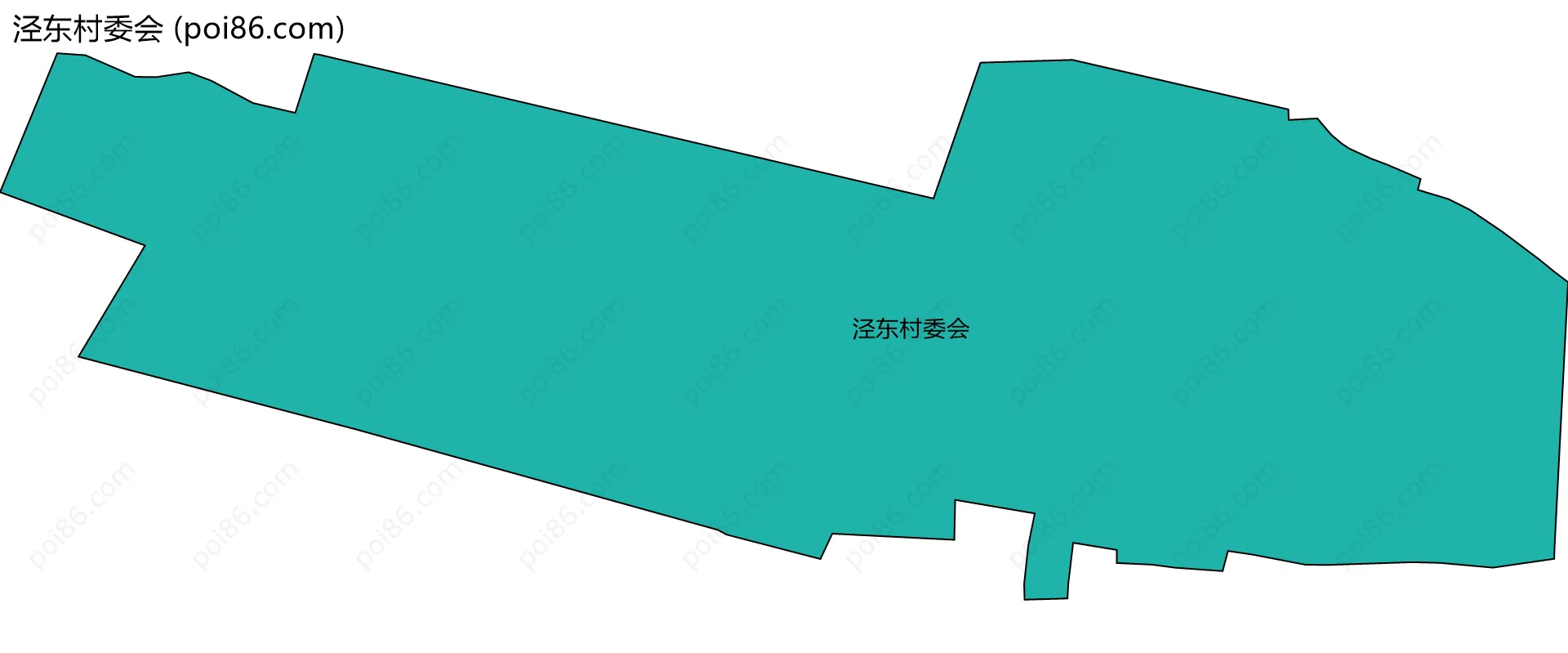 泾东村委会边界地图