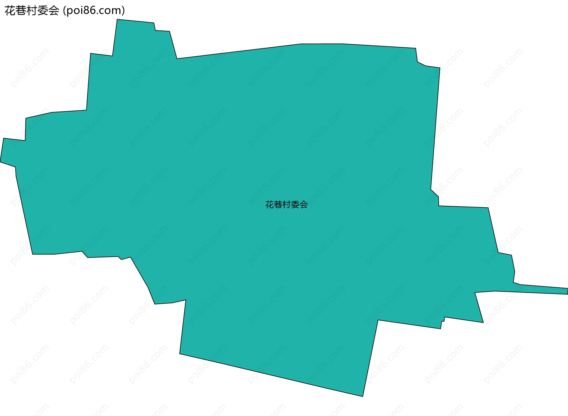 花巷村委会边界地图