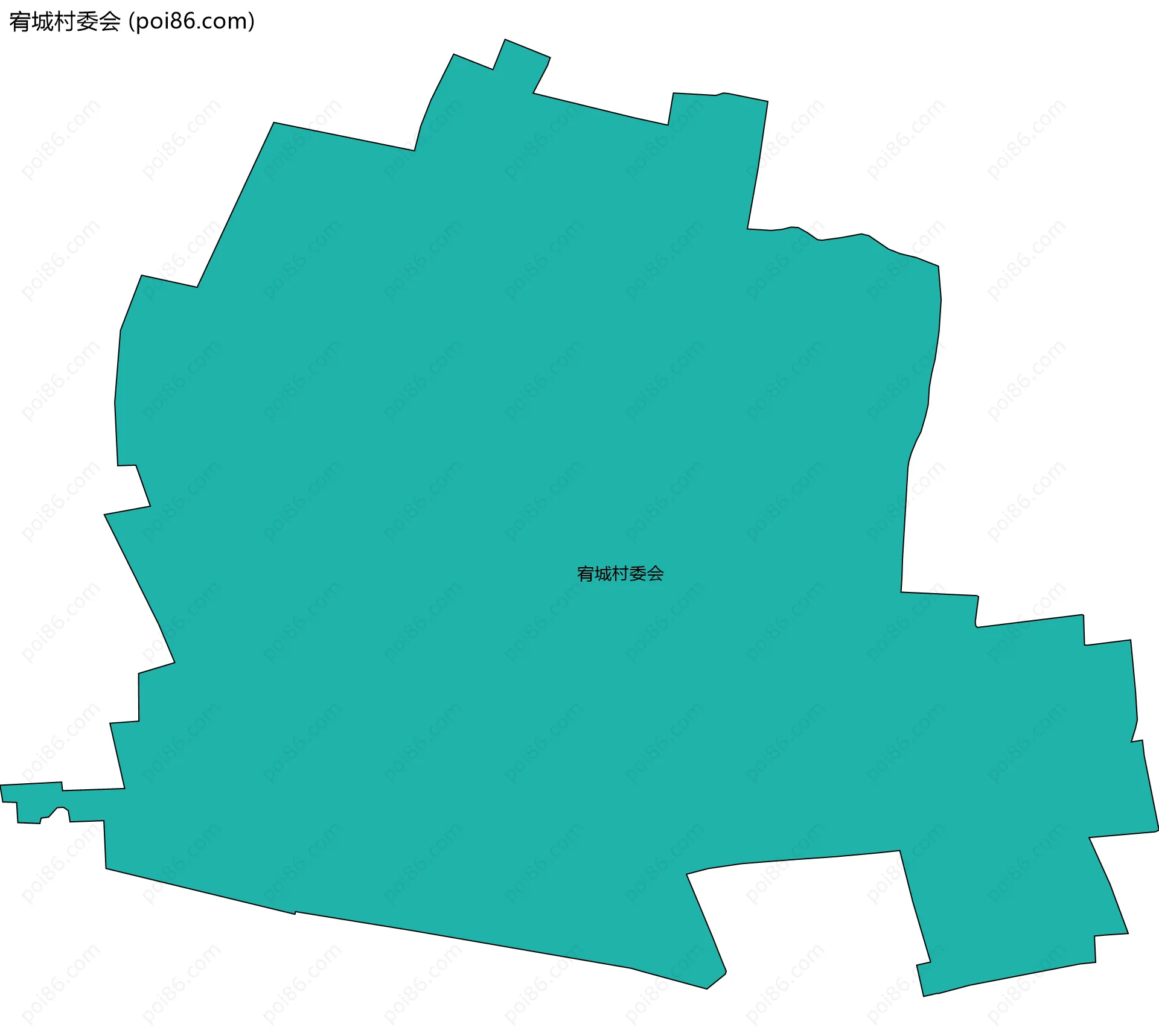 宥城村委会边界地图