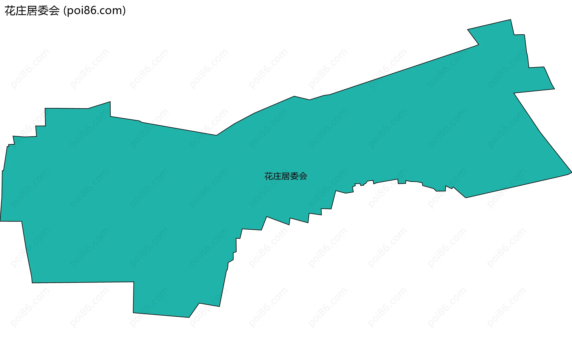 花庄居委会边界地图