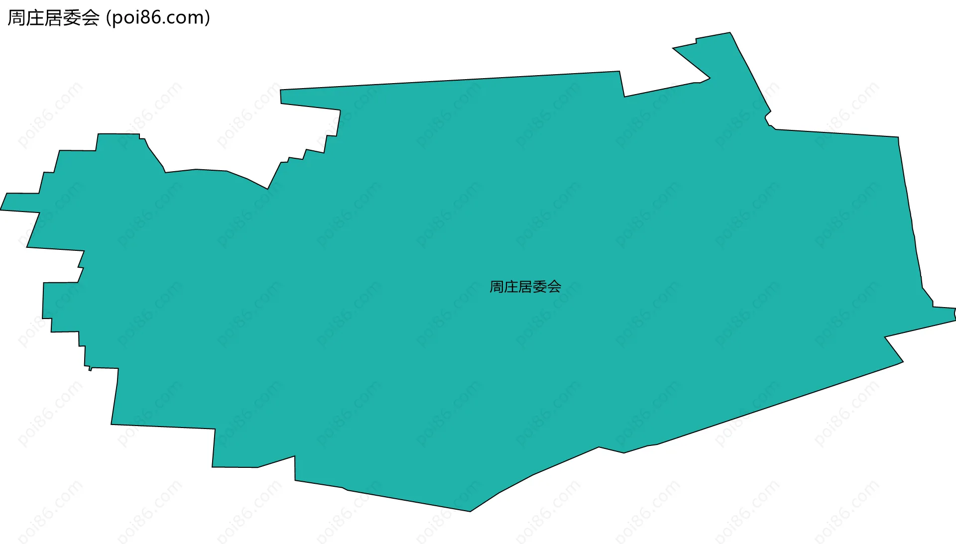 周庄居委会边界地图