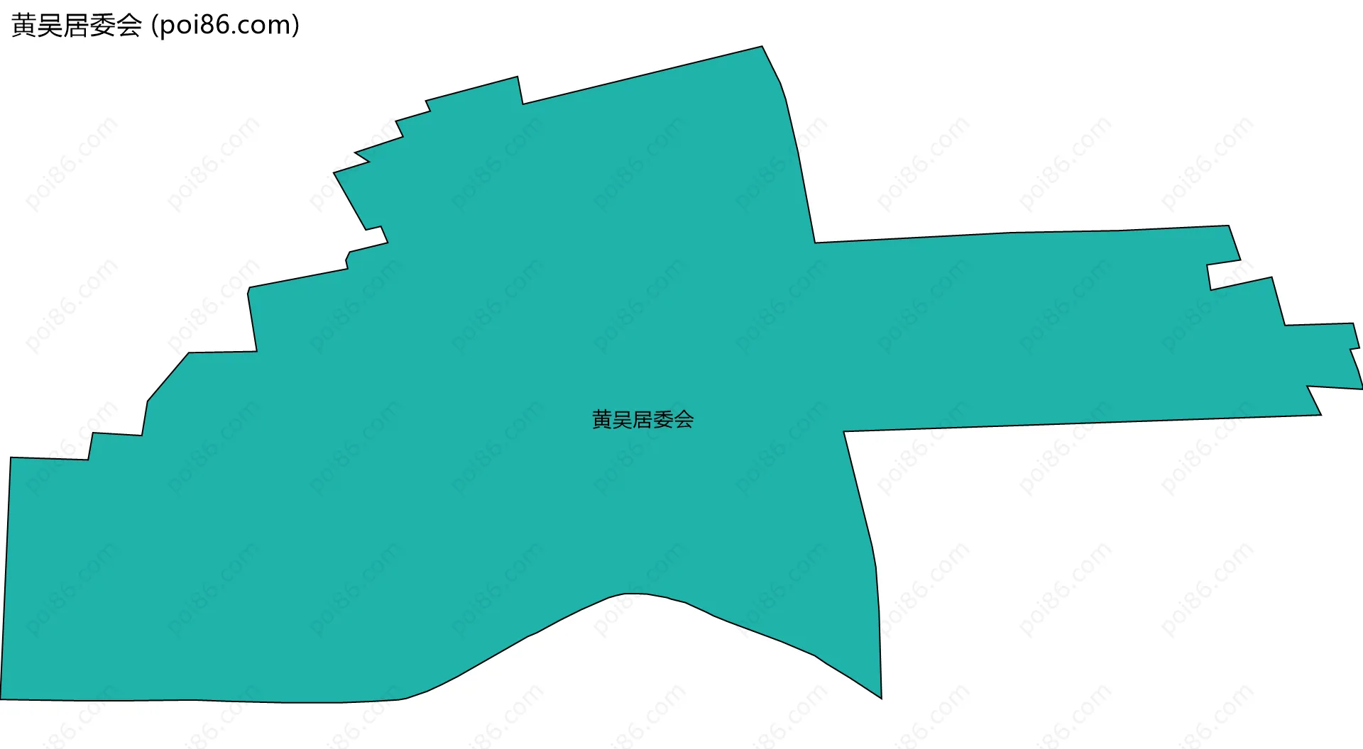 黄吴居委会边界地图