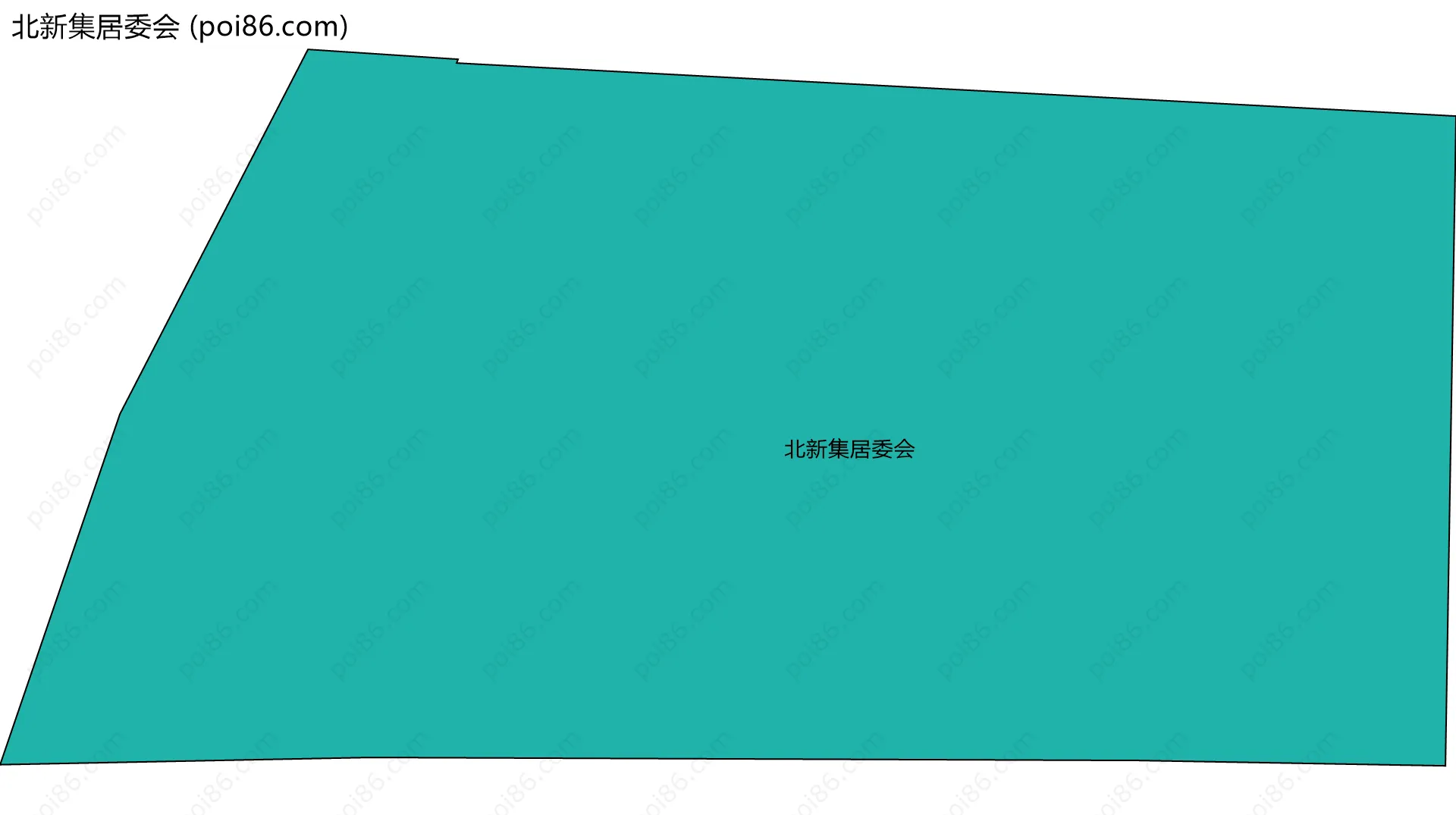 北新集居委会边界地图
