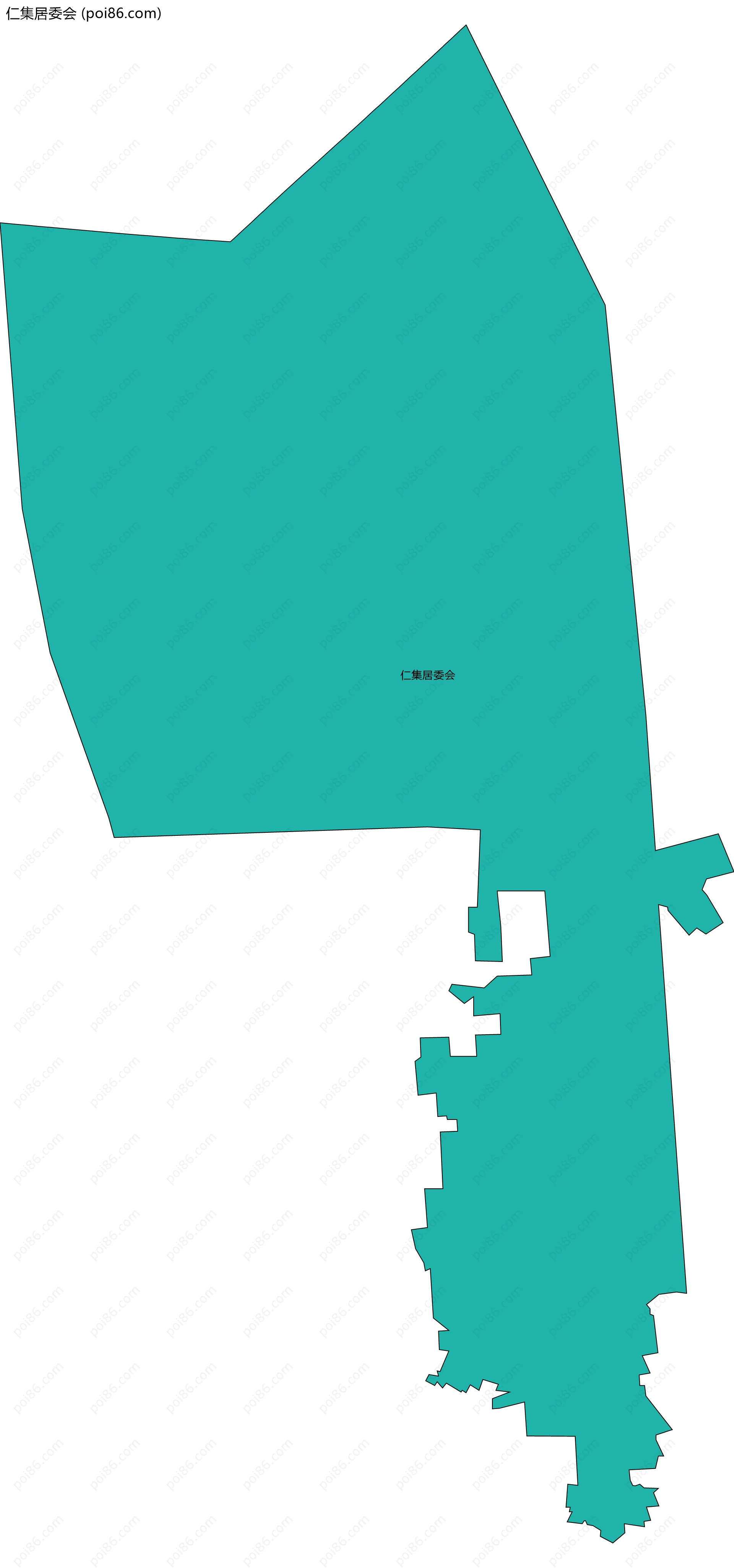 仁集居委会边界地图