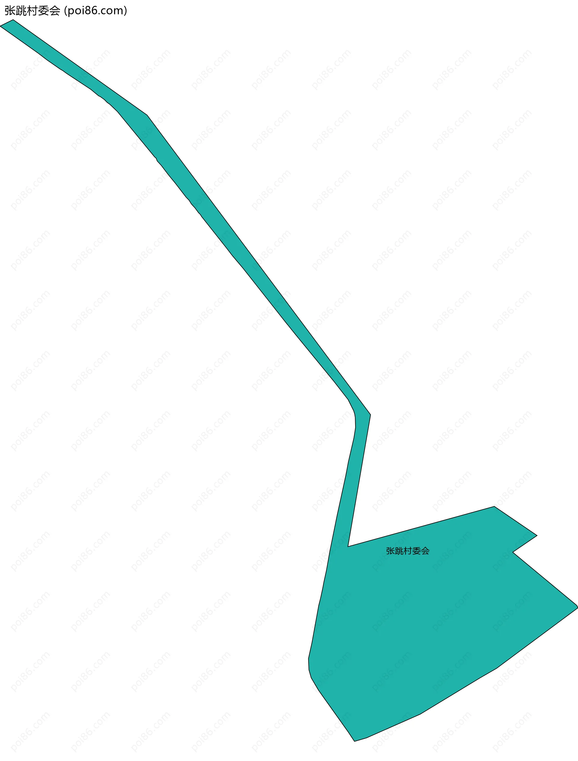 张跳村委会边界地图