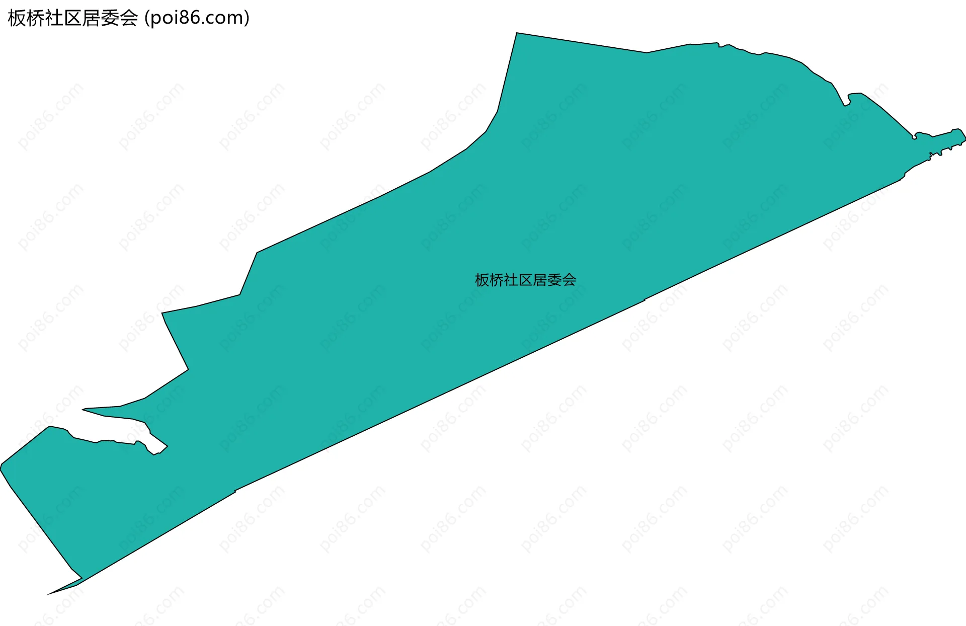 板桥社区居委会边界地图