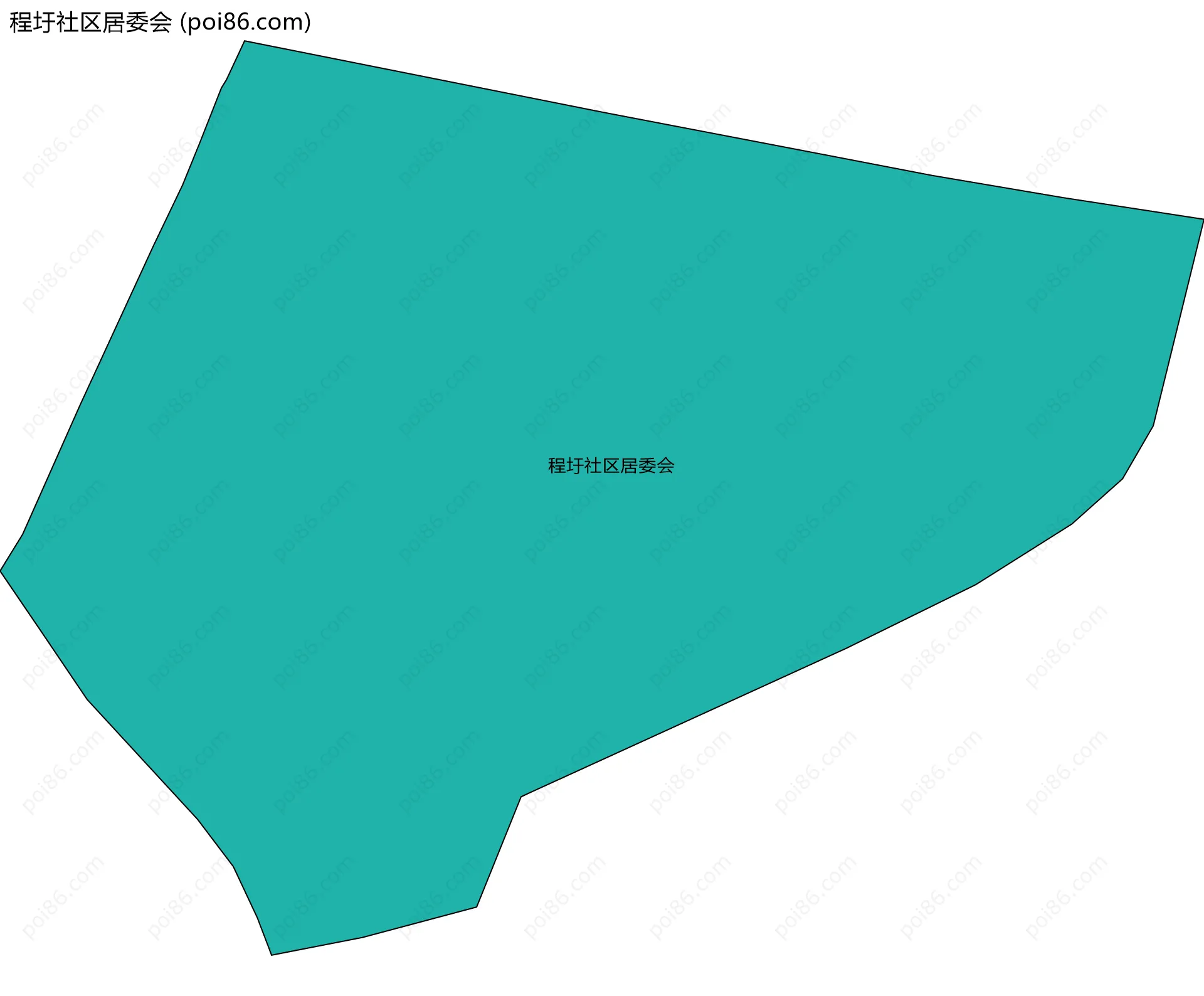 程圩社区居委会边界地图