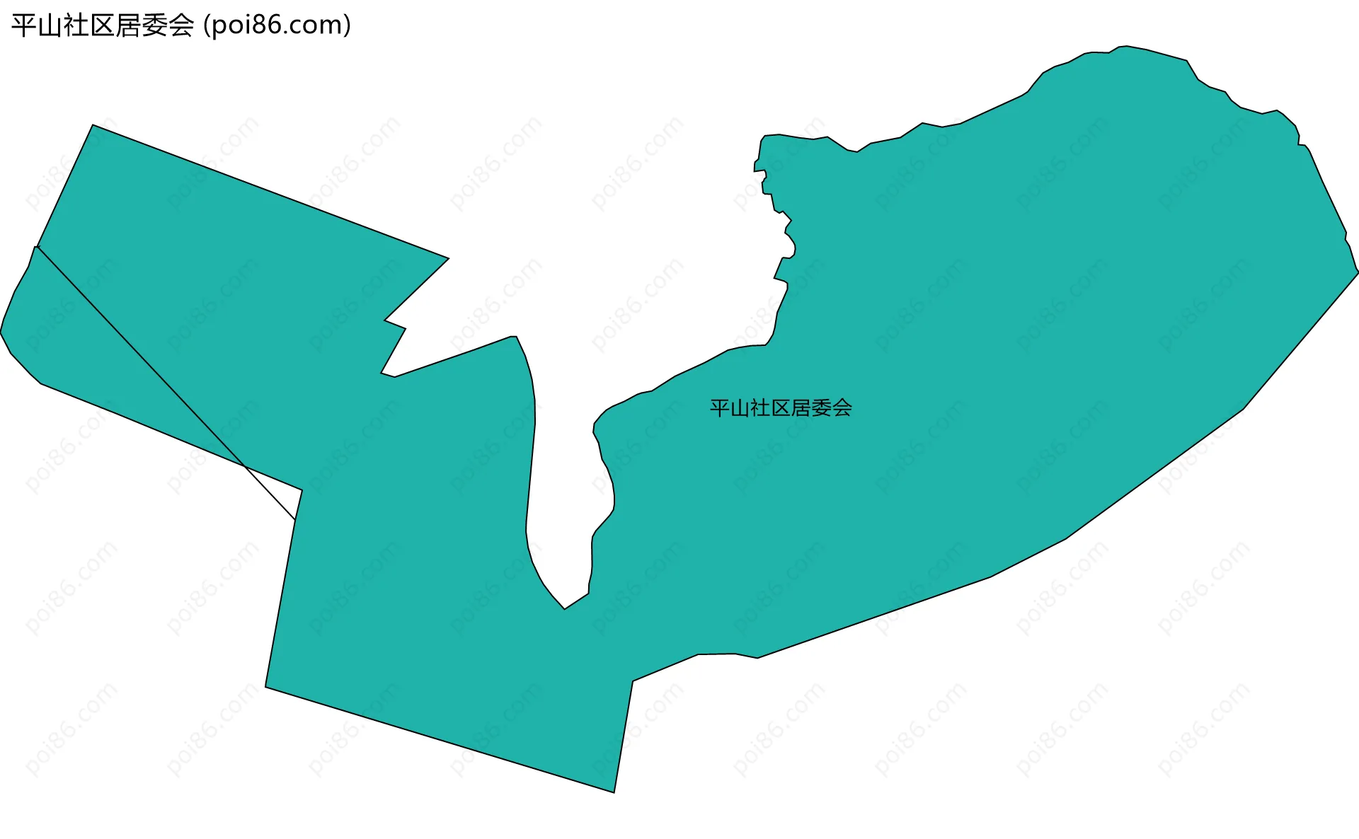 平山社区居委会边界地图