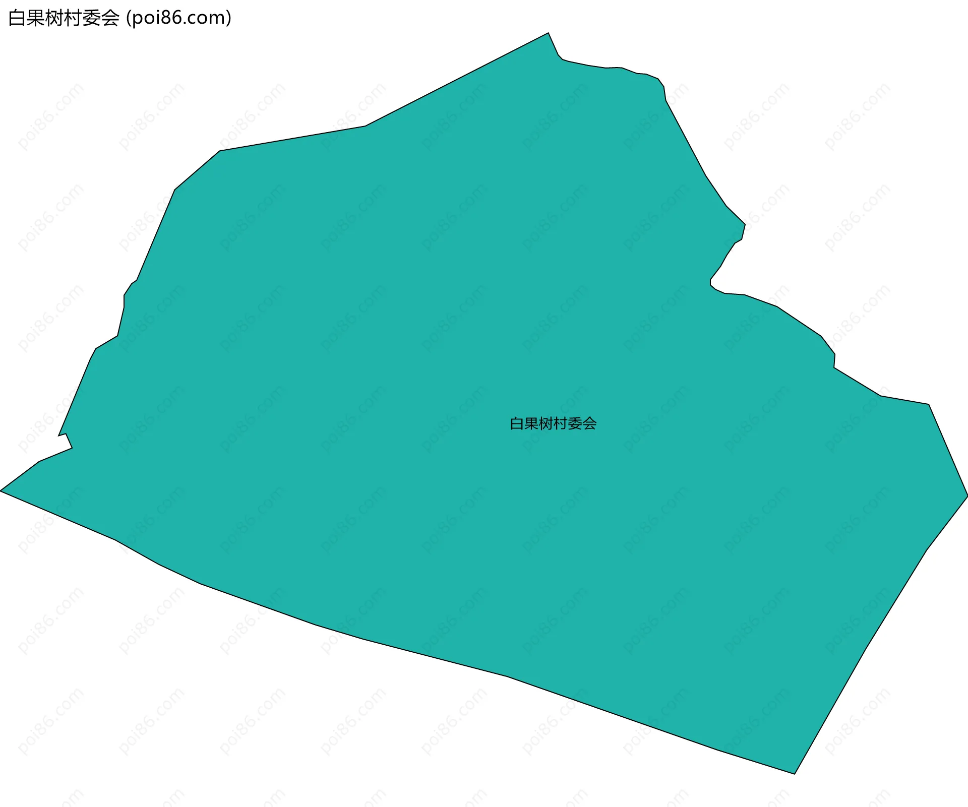 白果树村委会边界地图