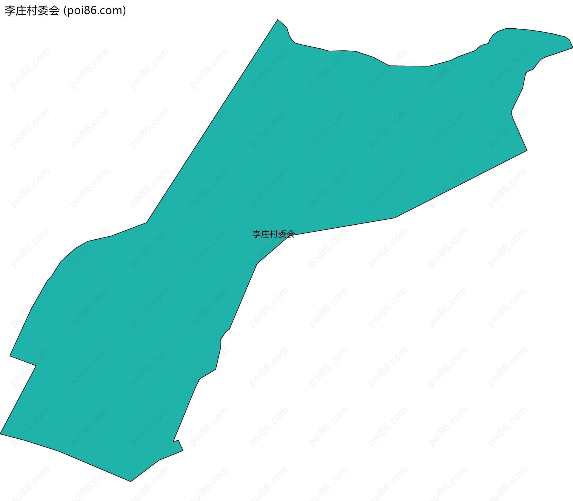李庄村委会边界地图