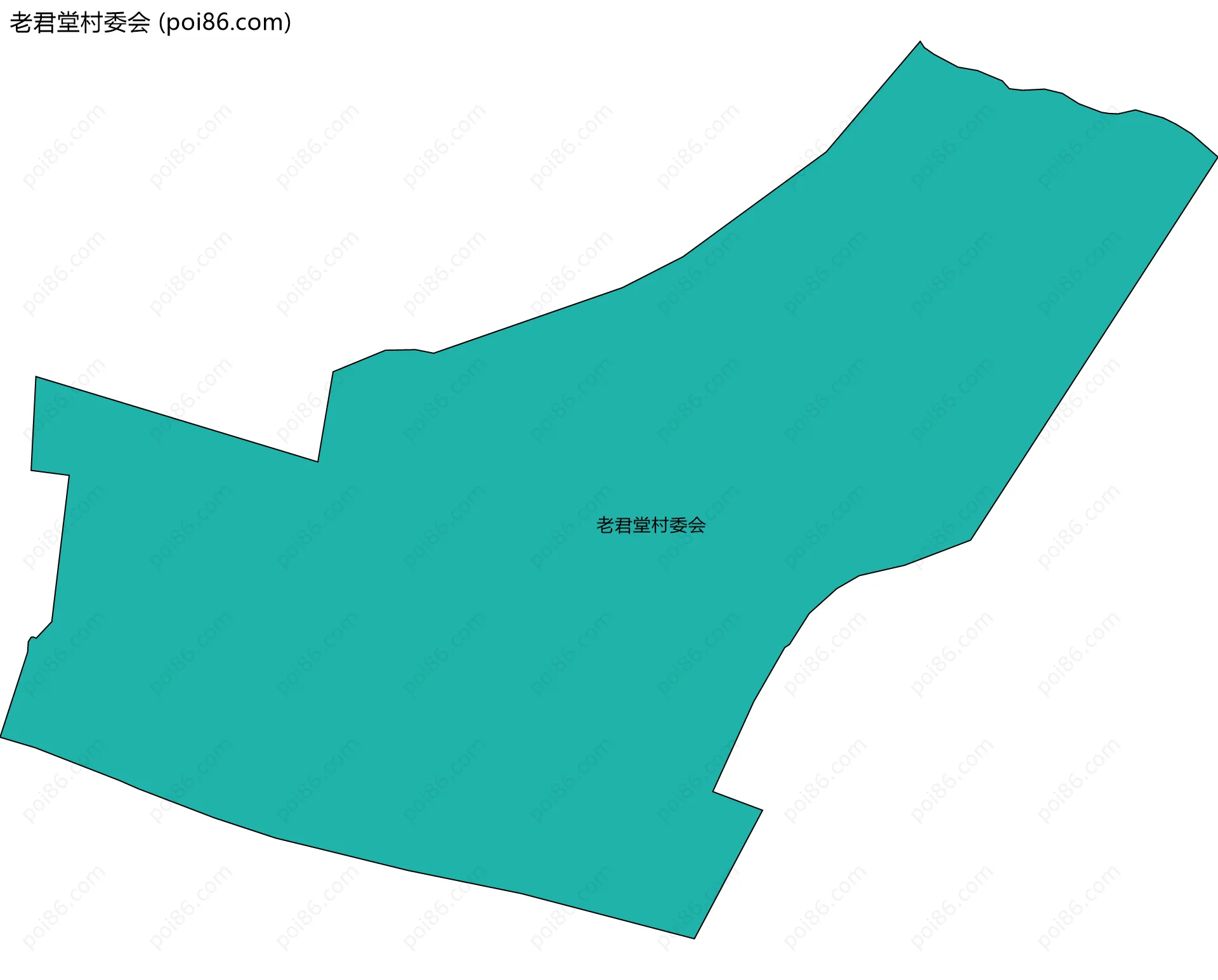 老君堂村委会边界地图