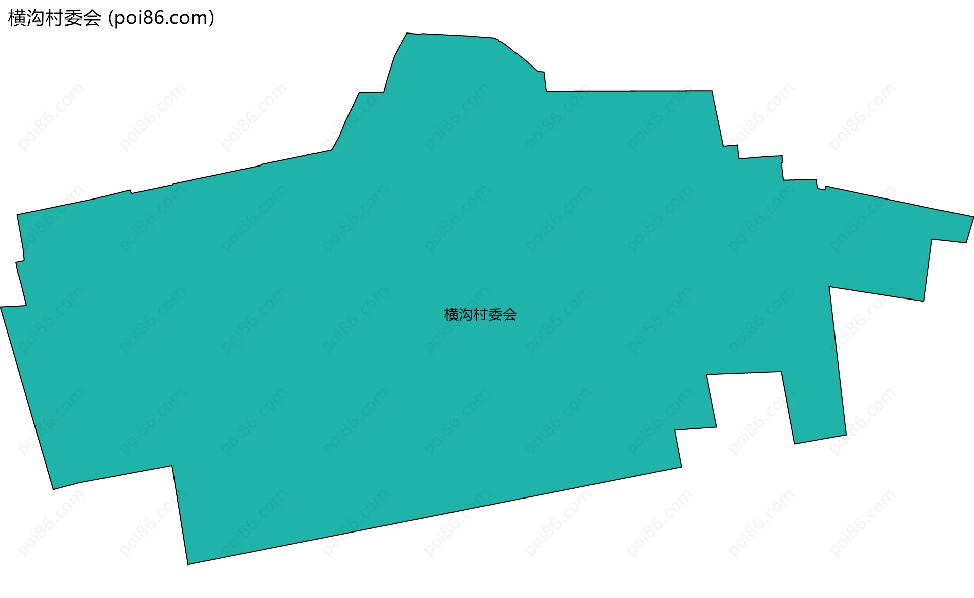 横沟村委会边界地图