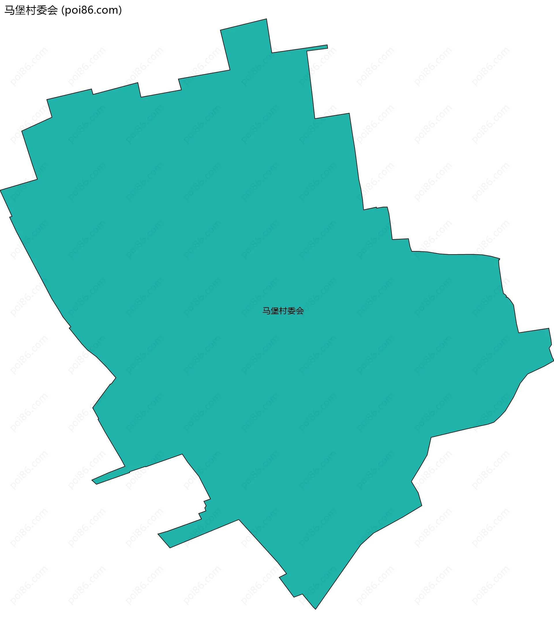 马堡村委会边界地图