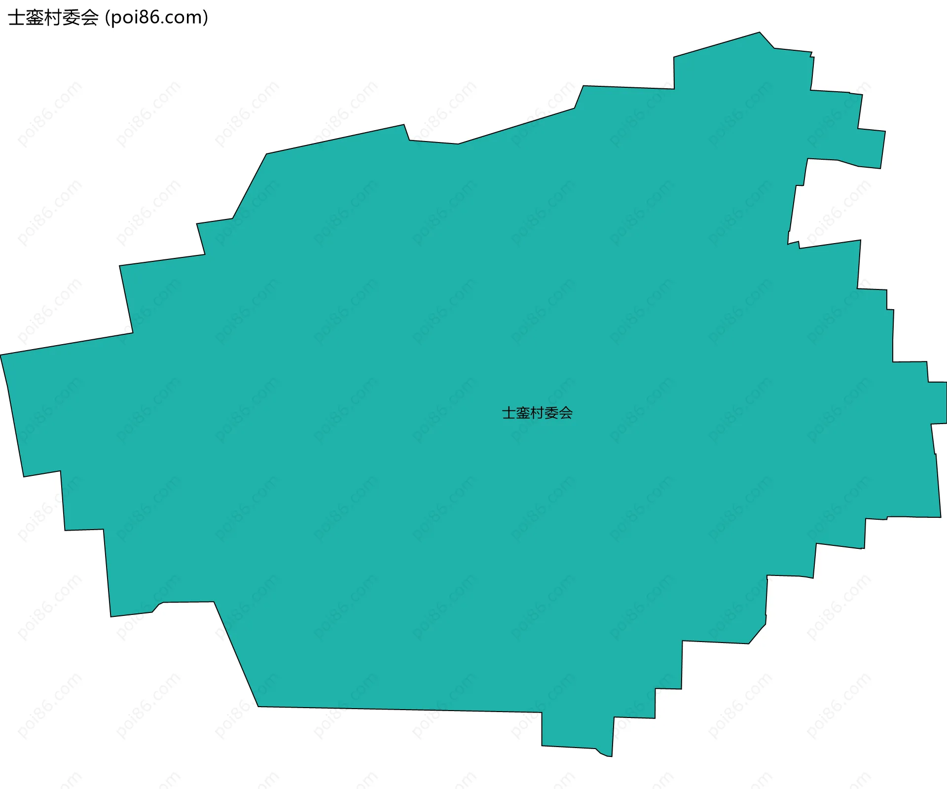 士銮村委会边界地图