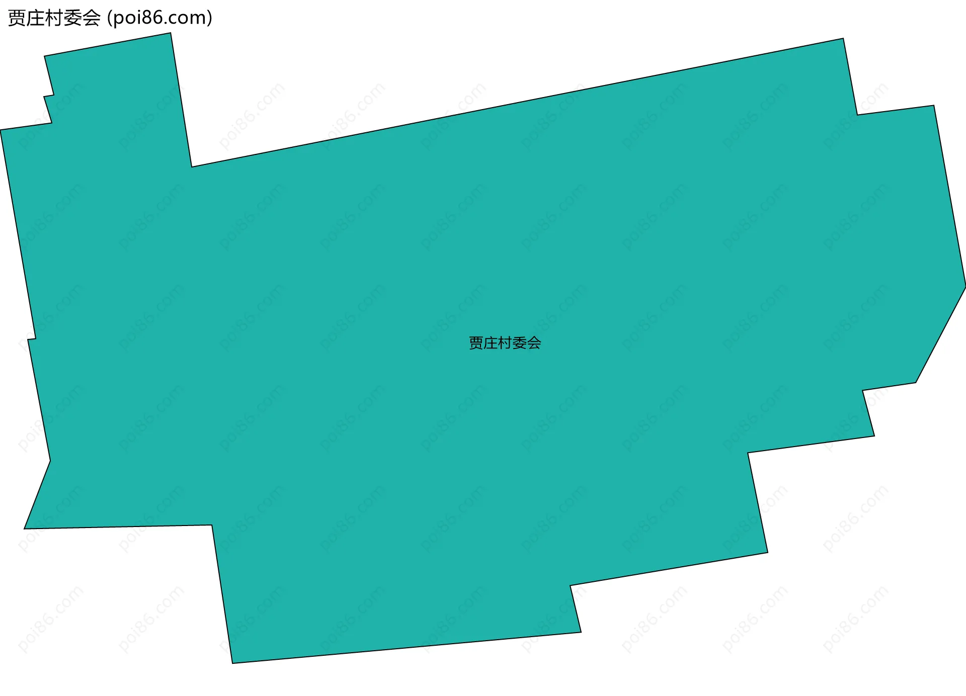 贾庄村委会边界地图