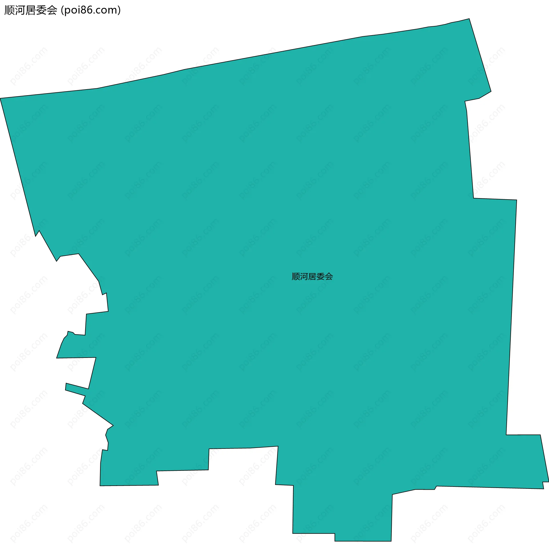 顺河居委会边界地图