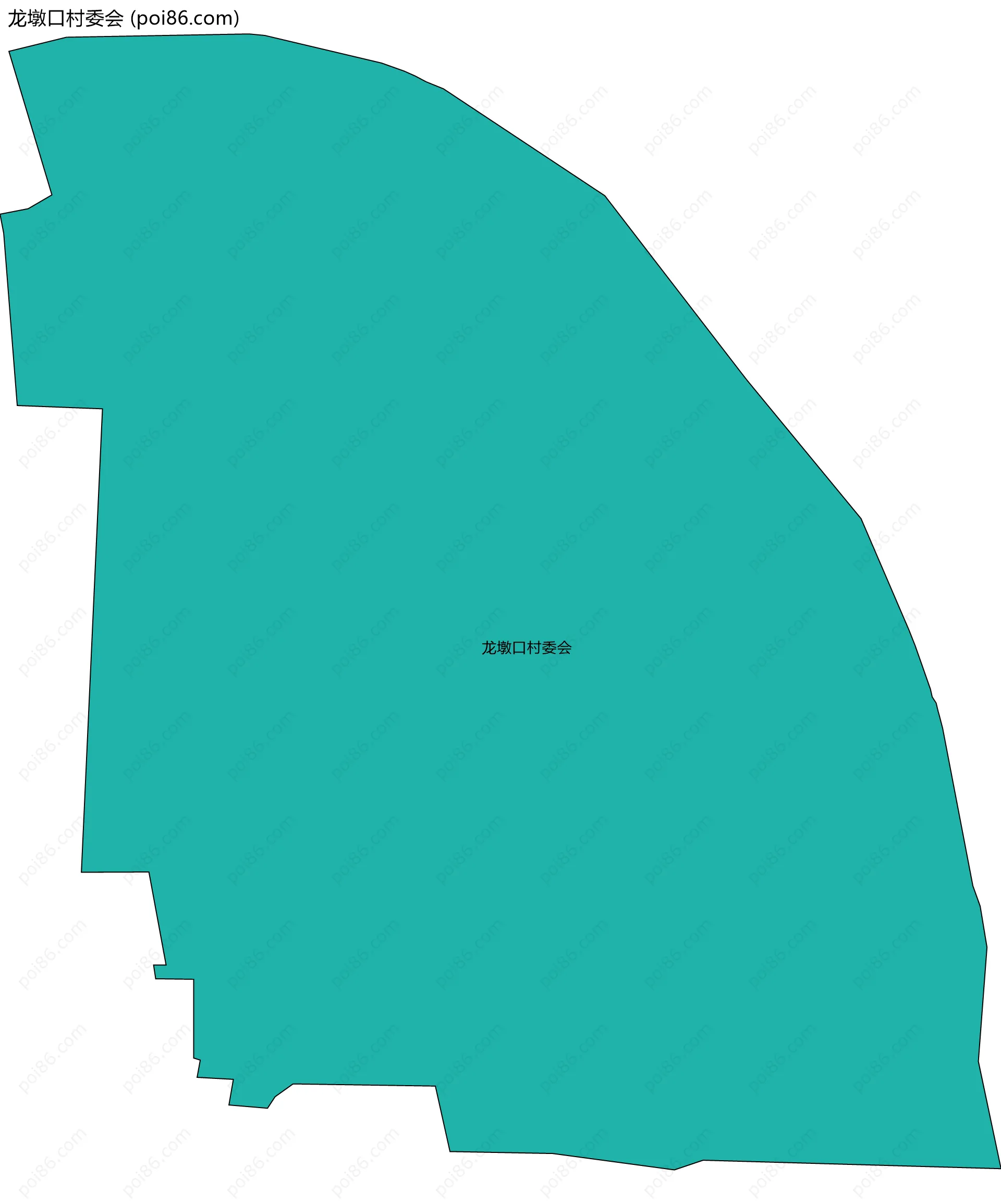 龙墩口村委会边界地图
