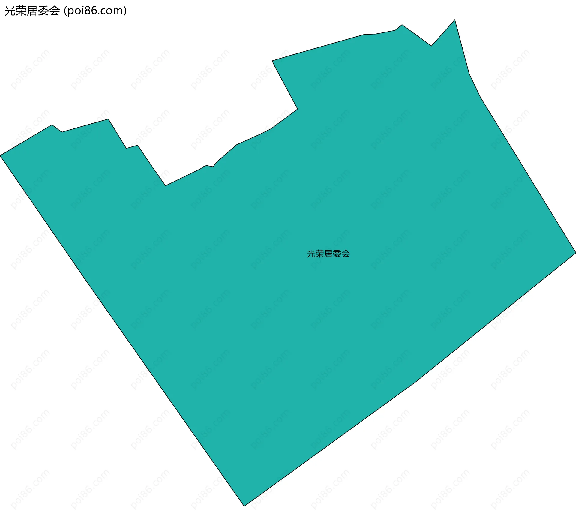 光荣居委会边界地图