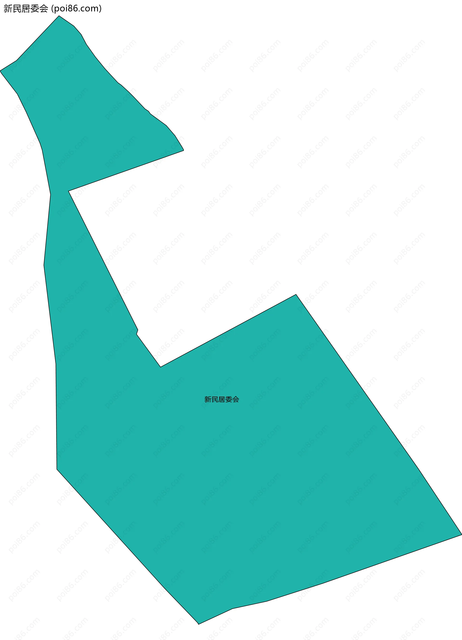 新民居委会边界地图