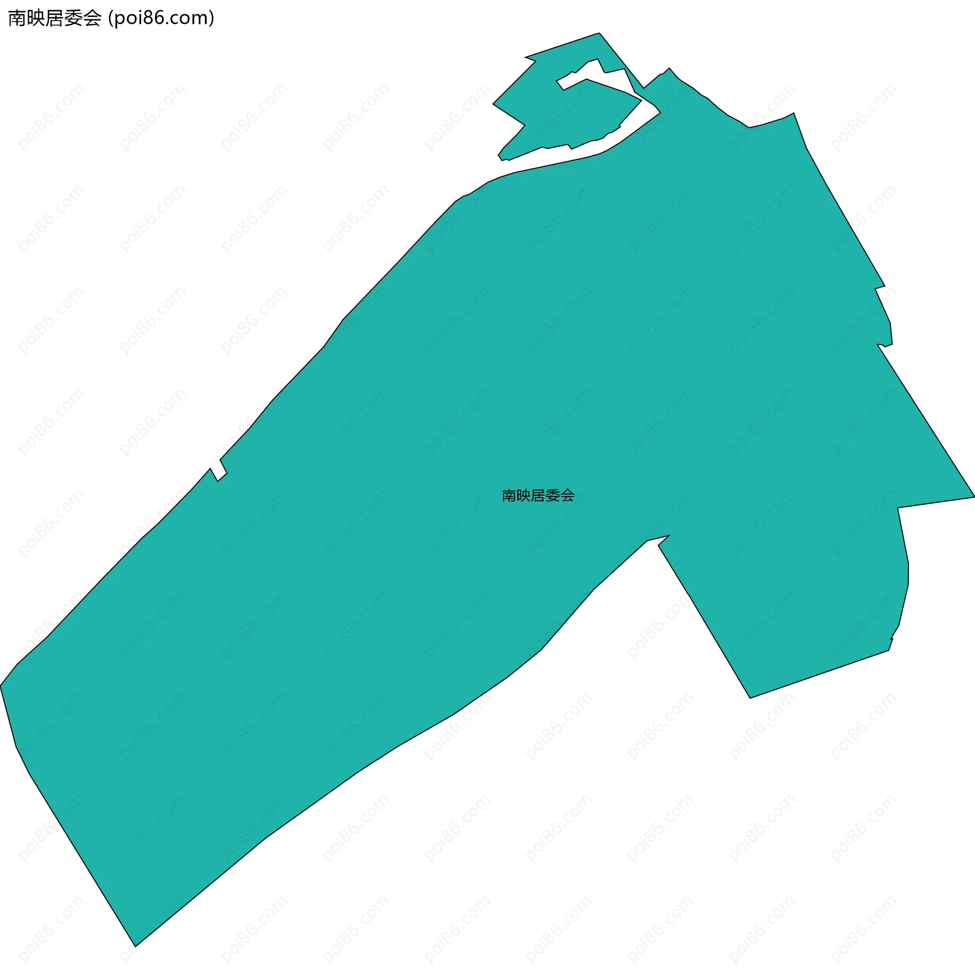 南映居委会边界地图