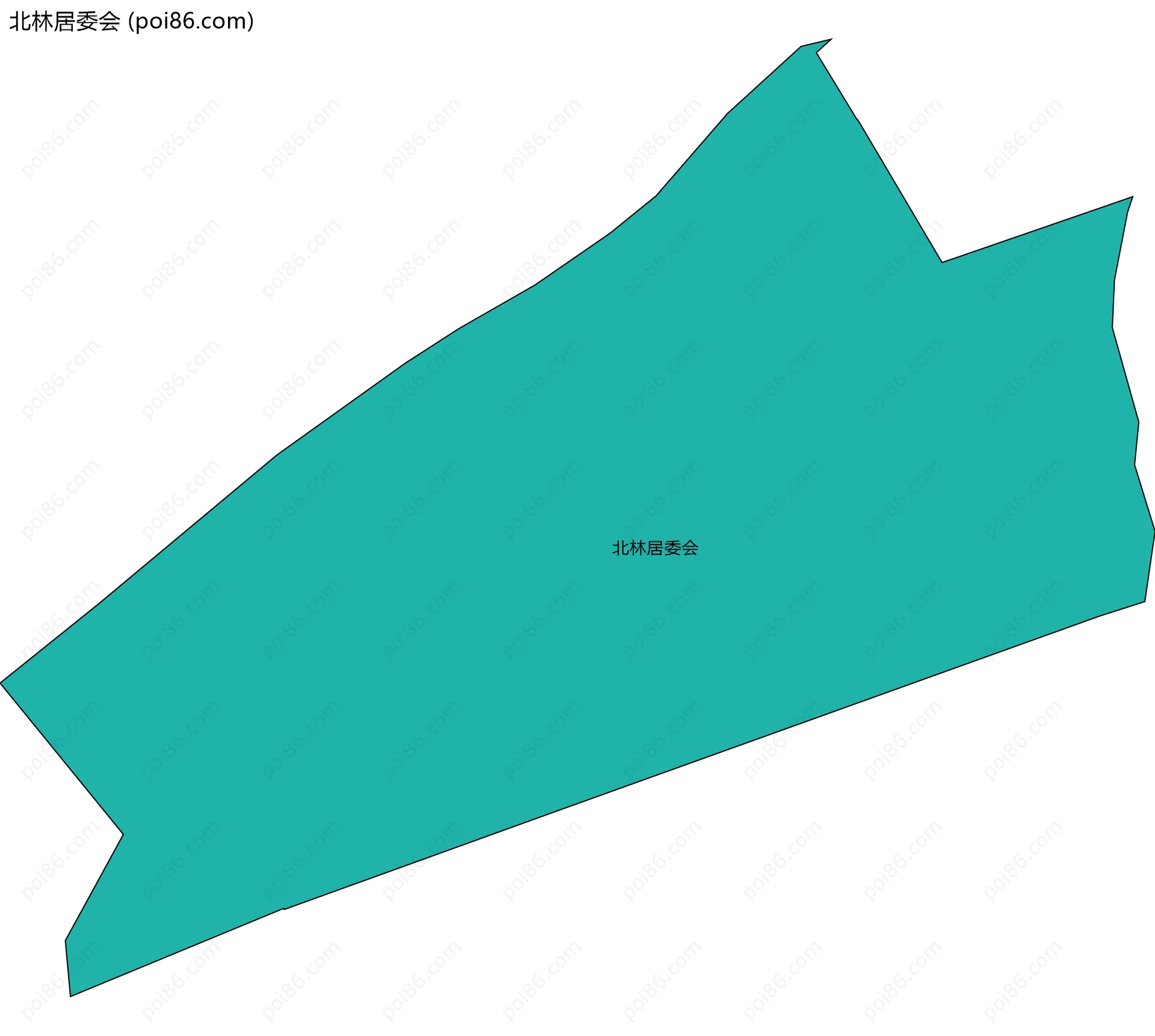 北林居委会边界地图