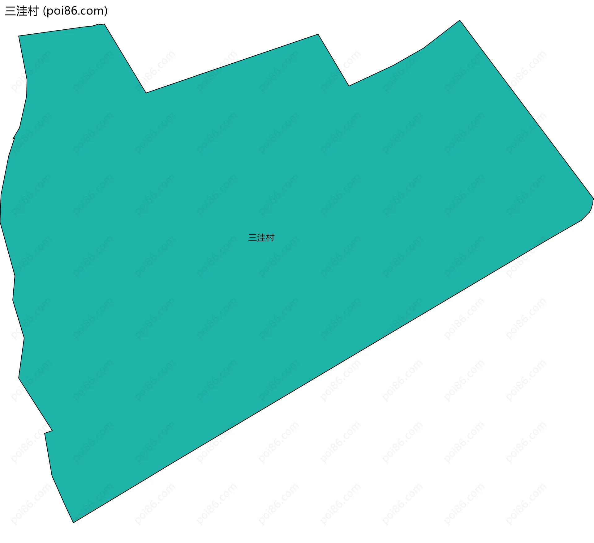三洼村边界地图