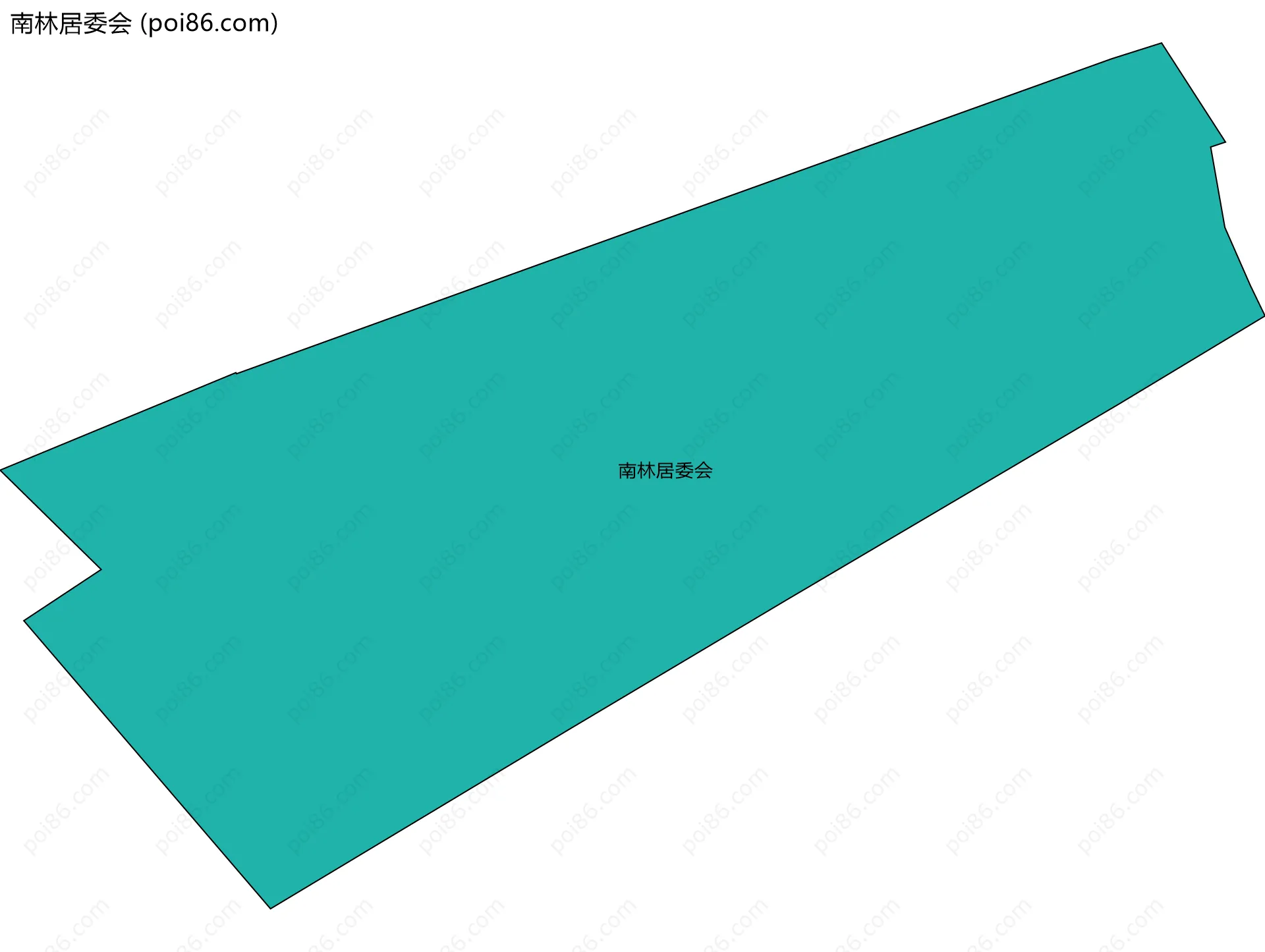 南林居委会边界地图