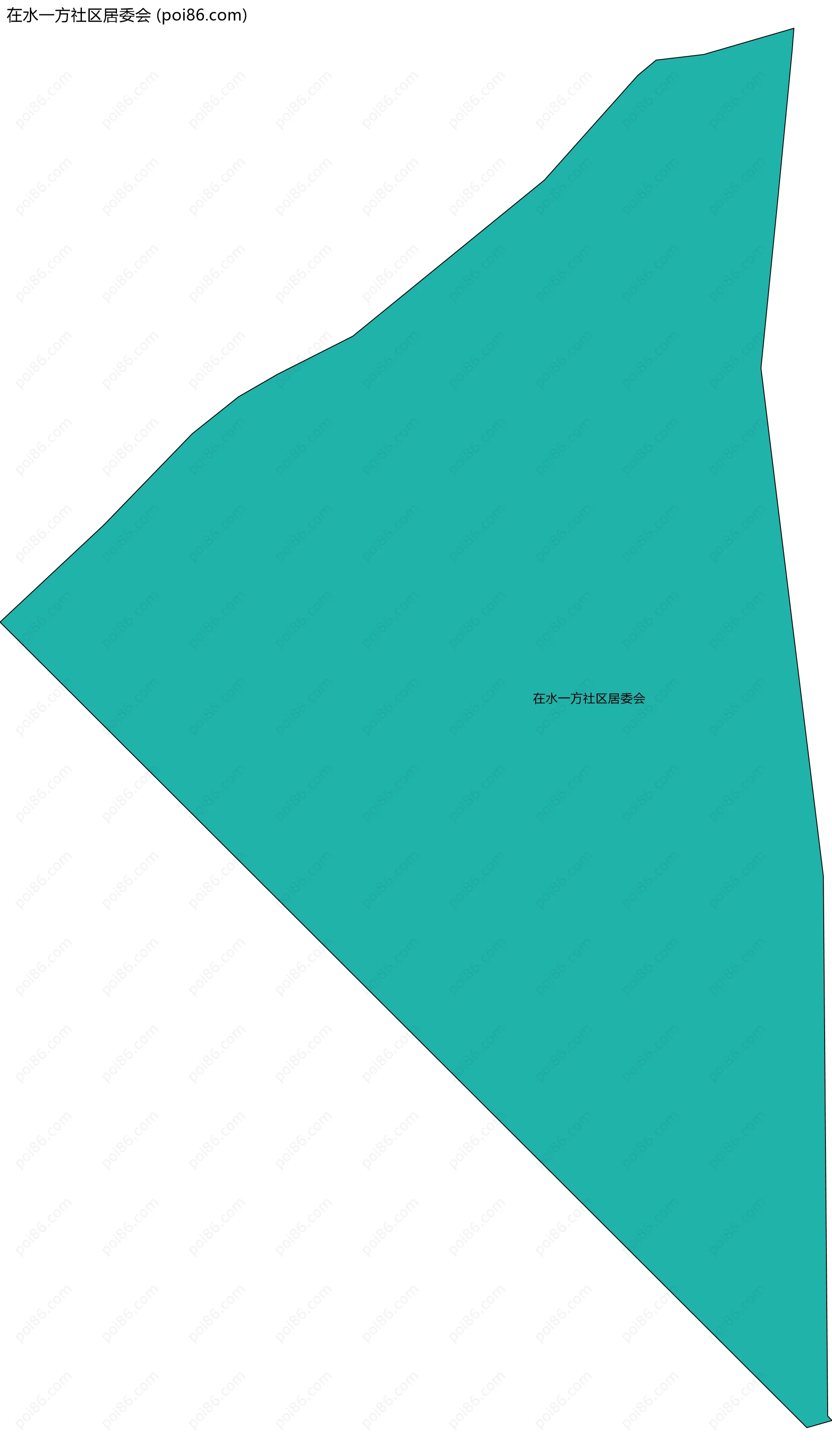 在水一方社区居委会边界地图