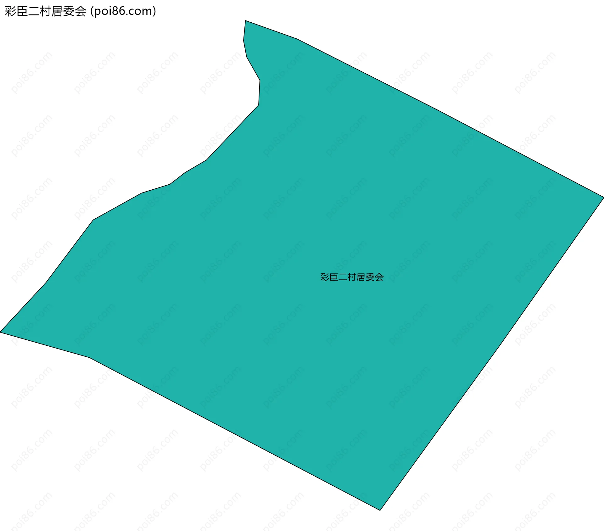 彩臣二村居委会边界地图